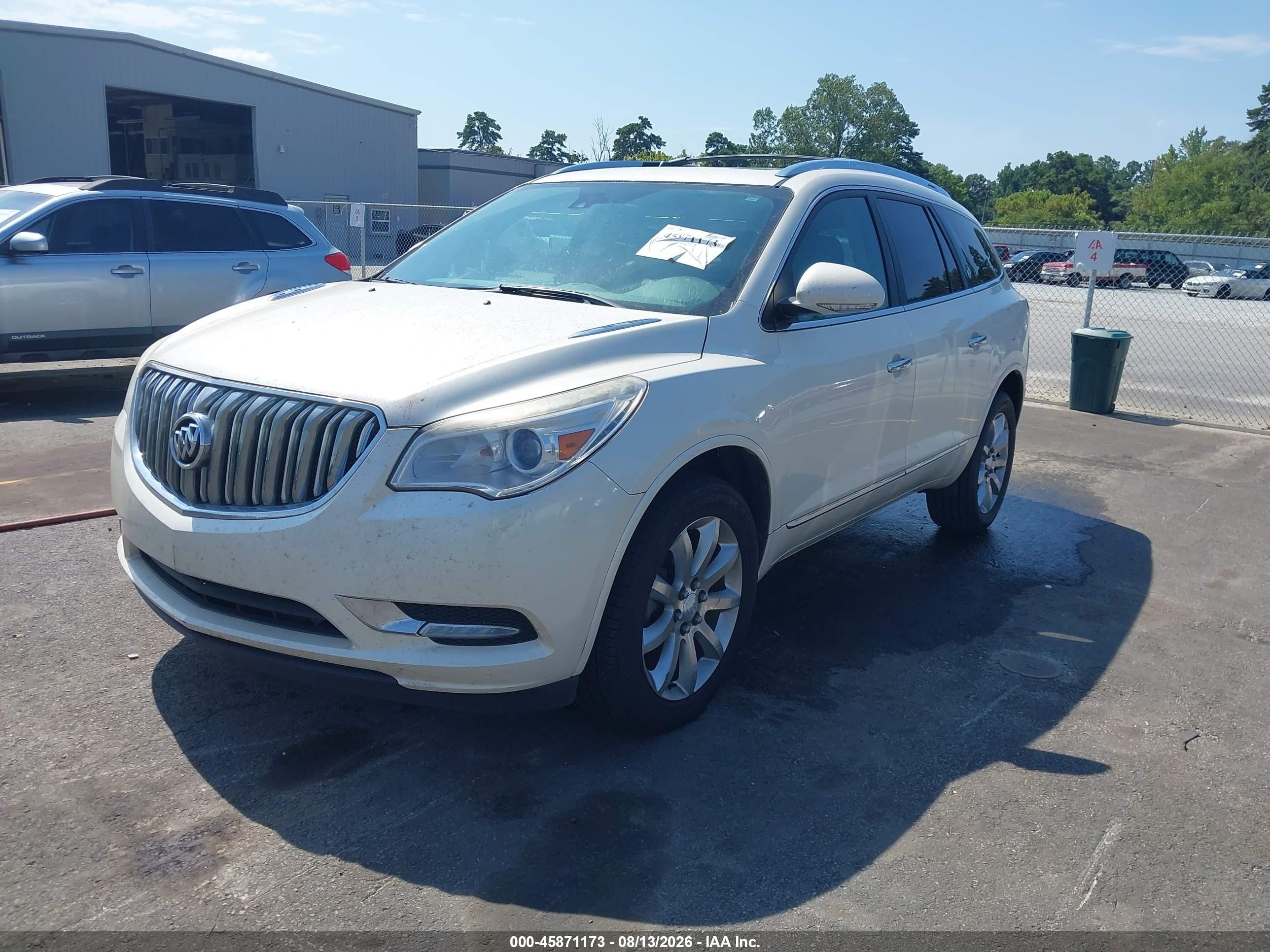 2014 Buick Enclave Premium White vin: 5GAKRCKD0EJ229765