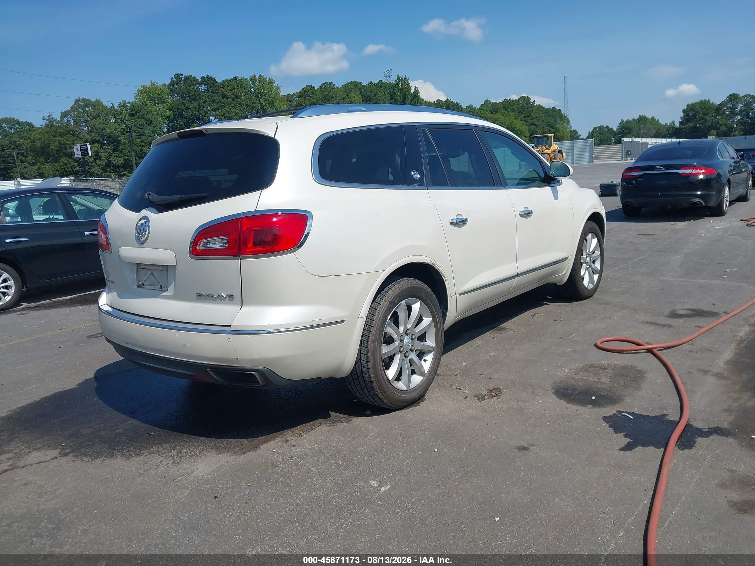 2014 Buick Enclave Premium White vin: 5GAKRCKD0EJ229765