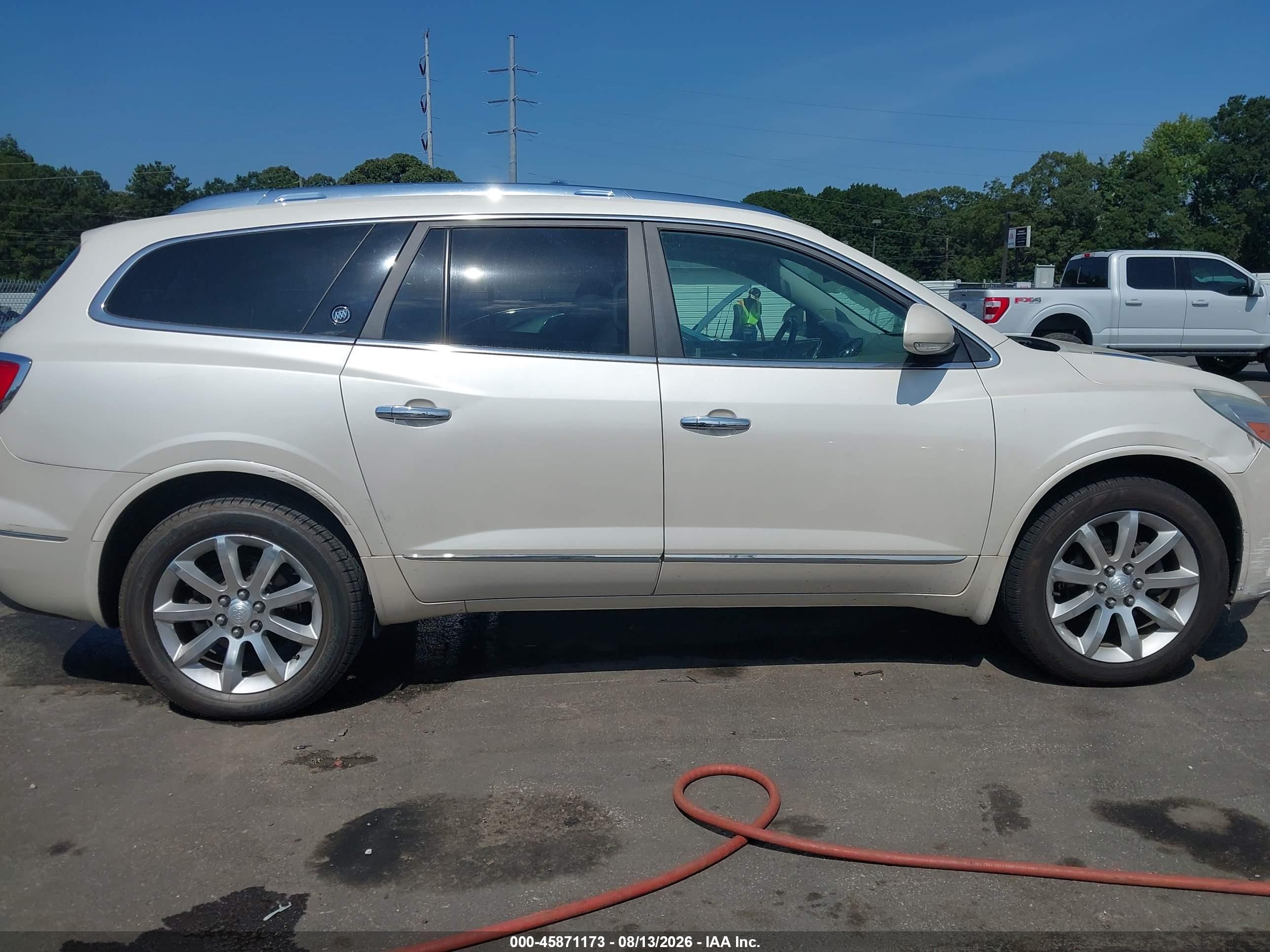 2014 Buick Enclave Premium White vin: 5GAKRCKD0EJ229765