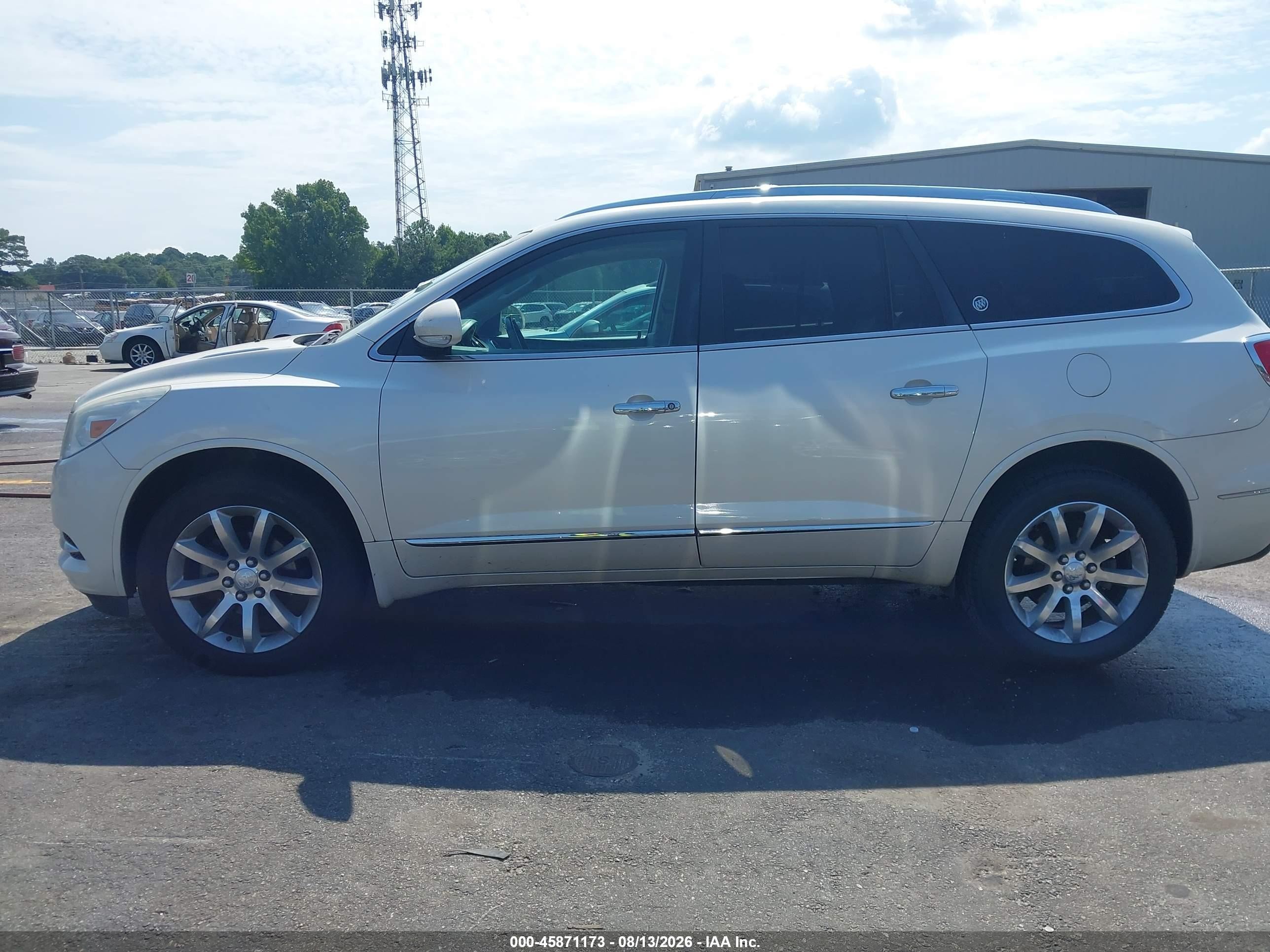2014 Buick Enclave Premium White vin: 5GAKRCKD0EJ229765