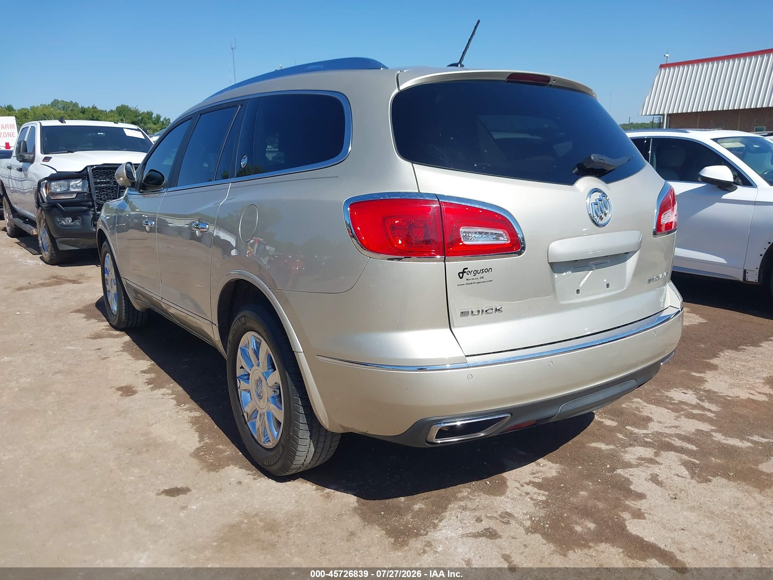 2015 Buick Enclave Premium Beige vin: 5GAKRCKD0FJ278465