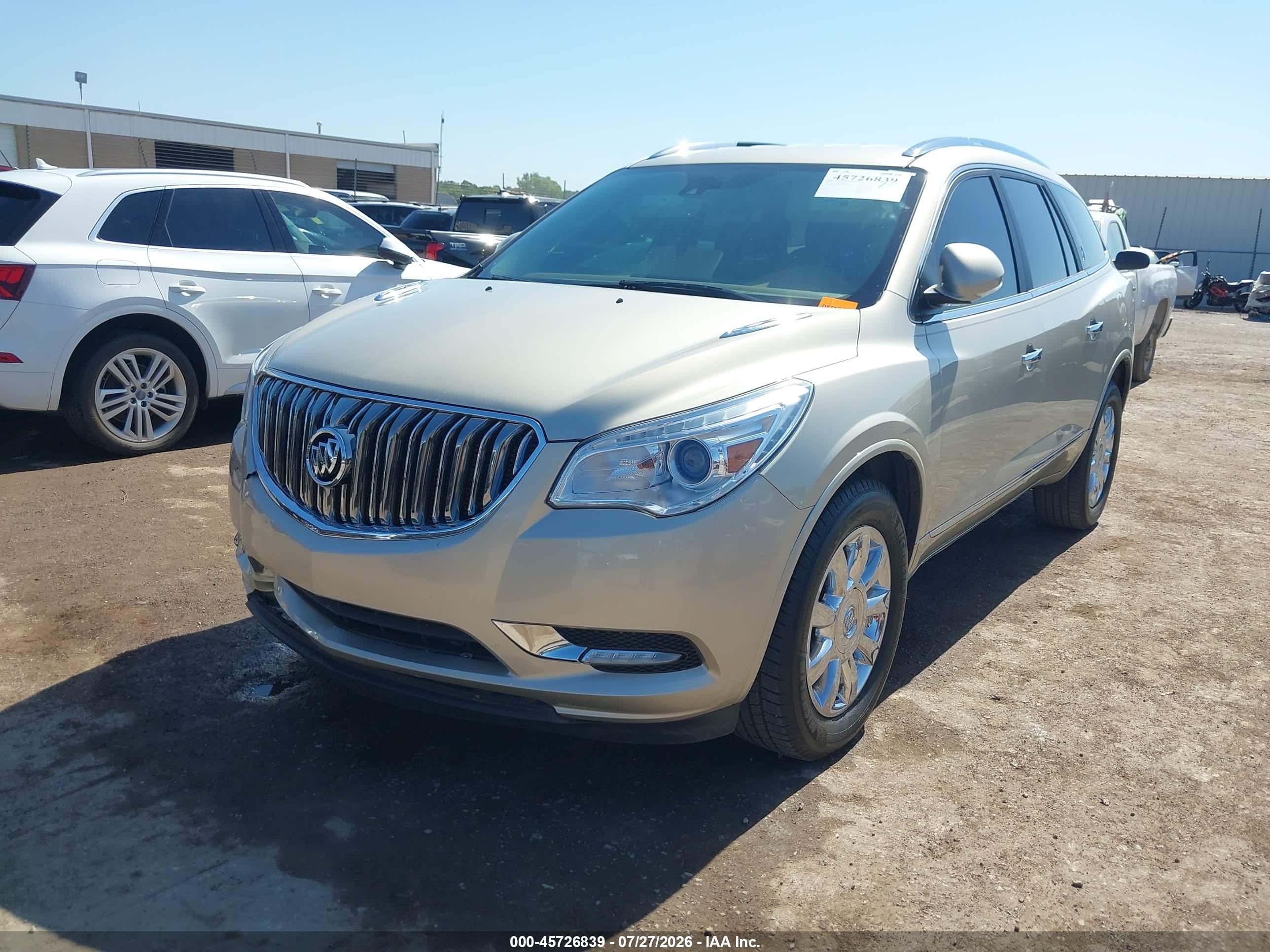 2015 Buick Enclave Premium Beige vin: 5GAKRCKD0FJ278465