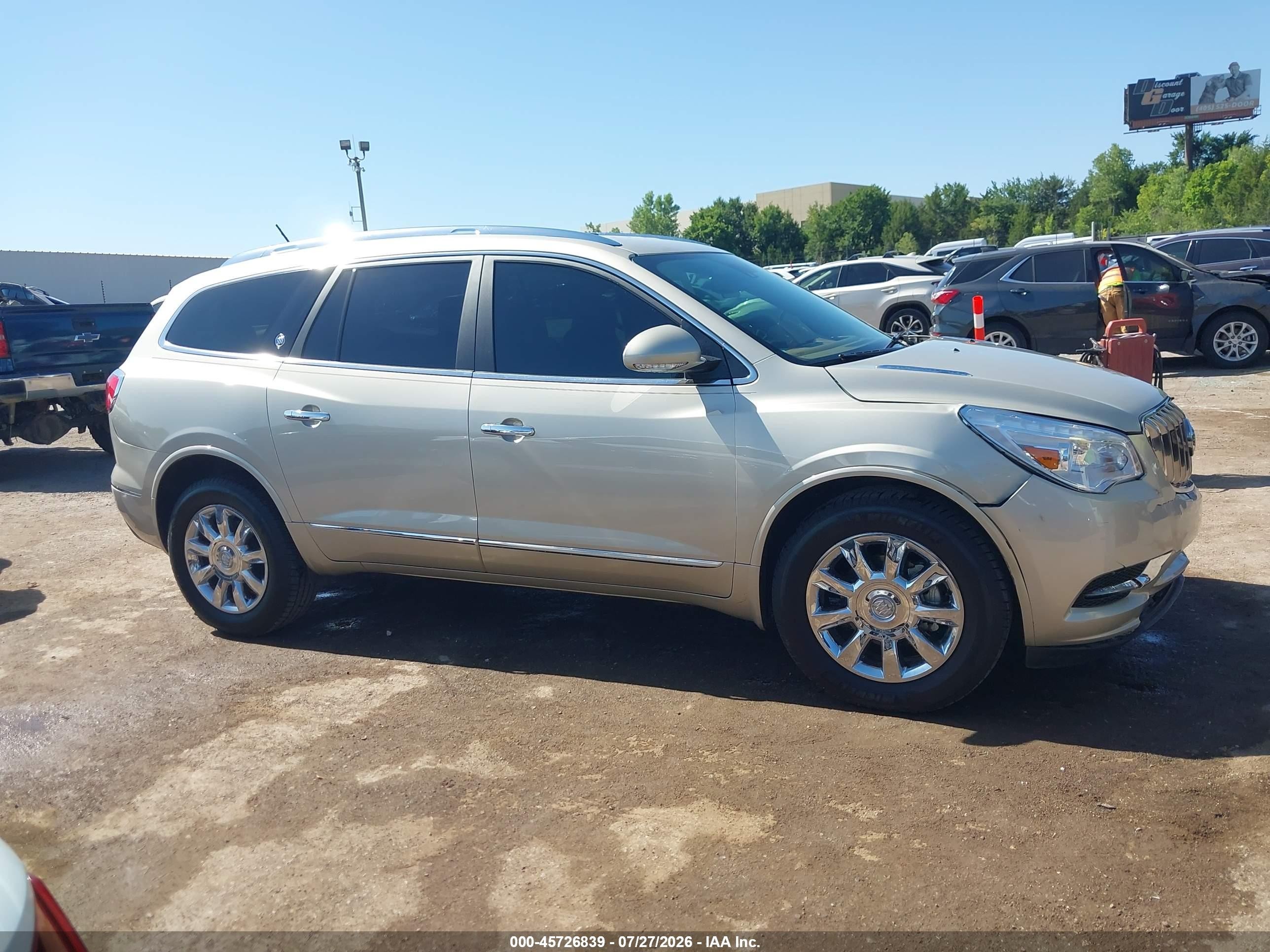 2015 Buick Enclave Premium Beige vin: 5GAKRCKD0FJ278465