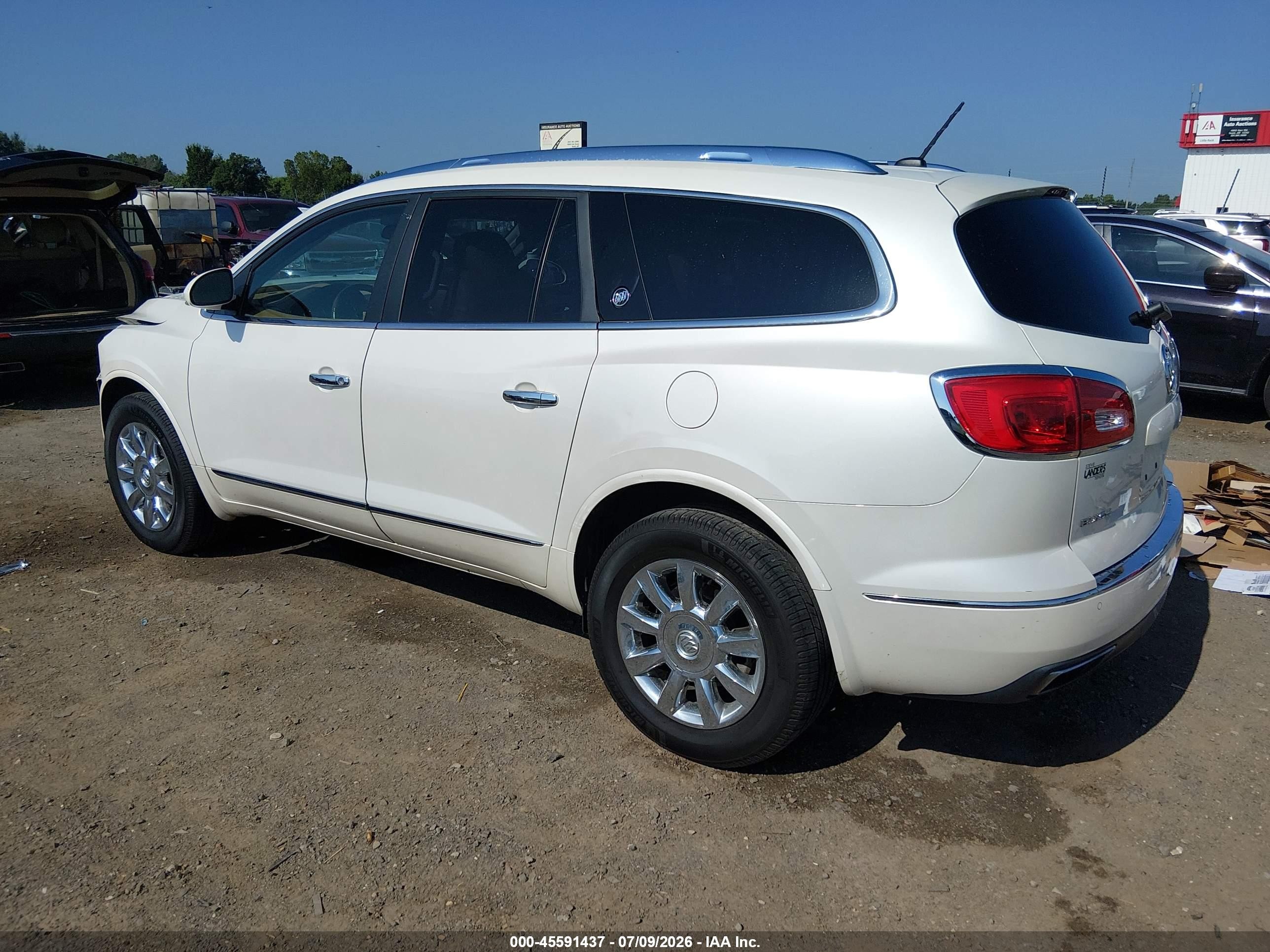 2015 Buick Enclave Premium White vin: 5GAKRCKD0FJ319659