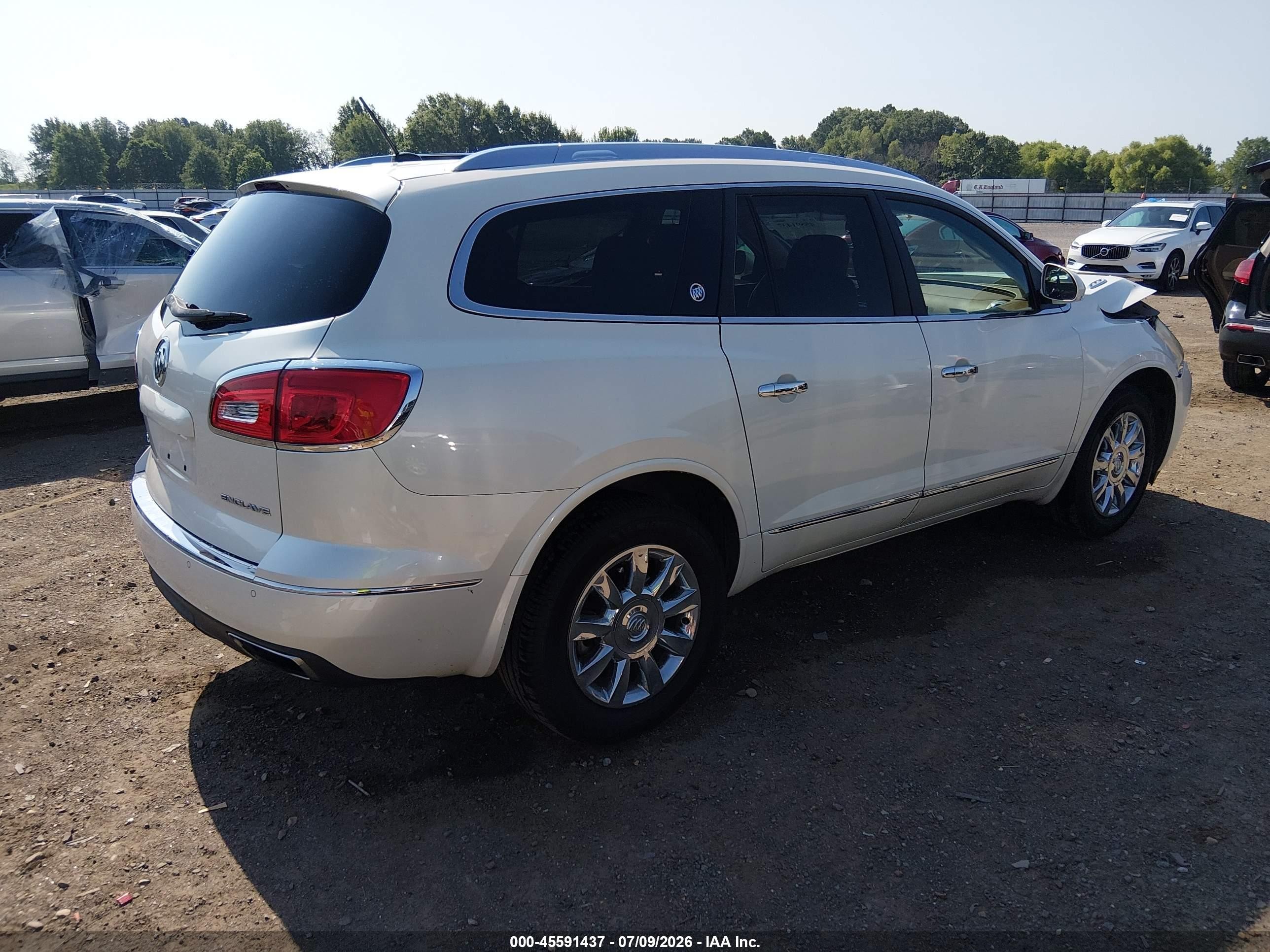 2015 Buick Enclave Premium White vin: 5GAKRCKD0FJ319659