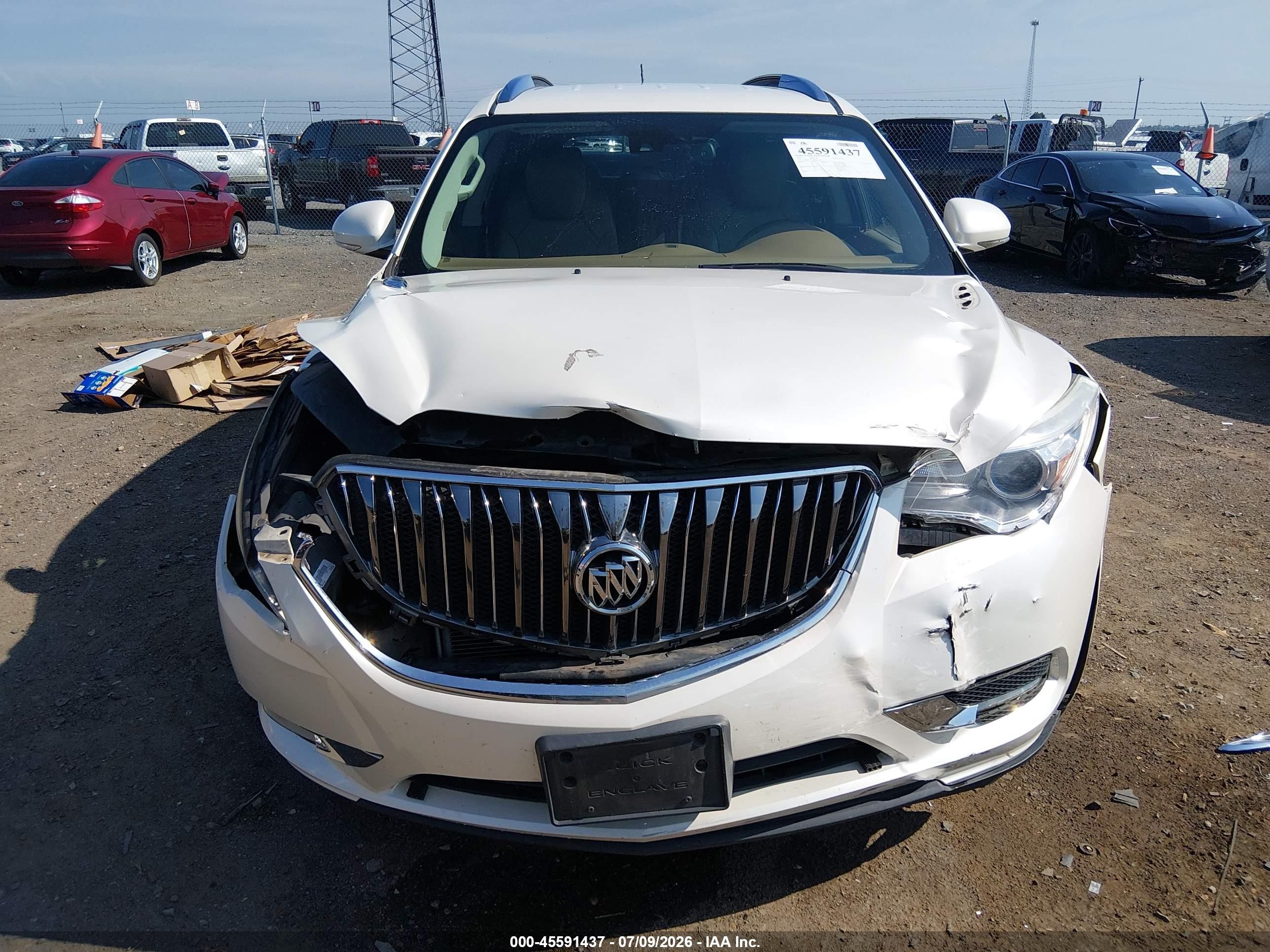 2015 Buick Enclave Premium White vin: 5GAKRCKD0FJ319659
