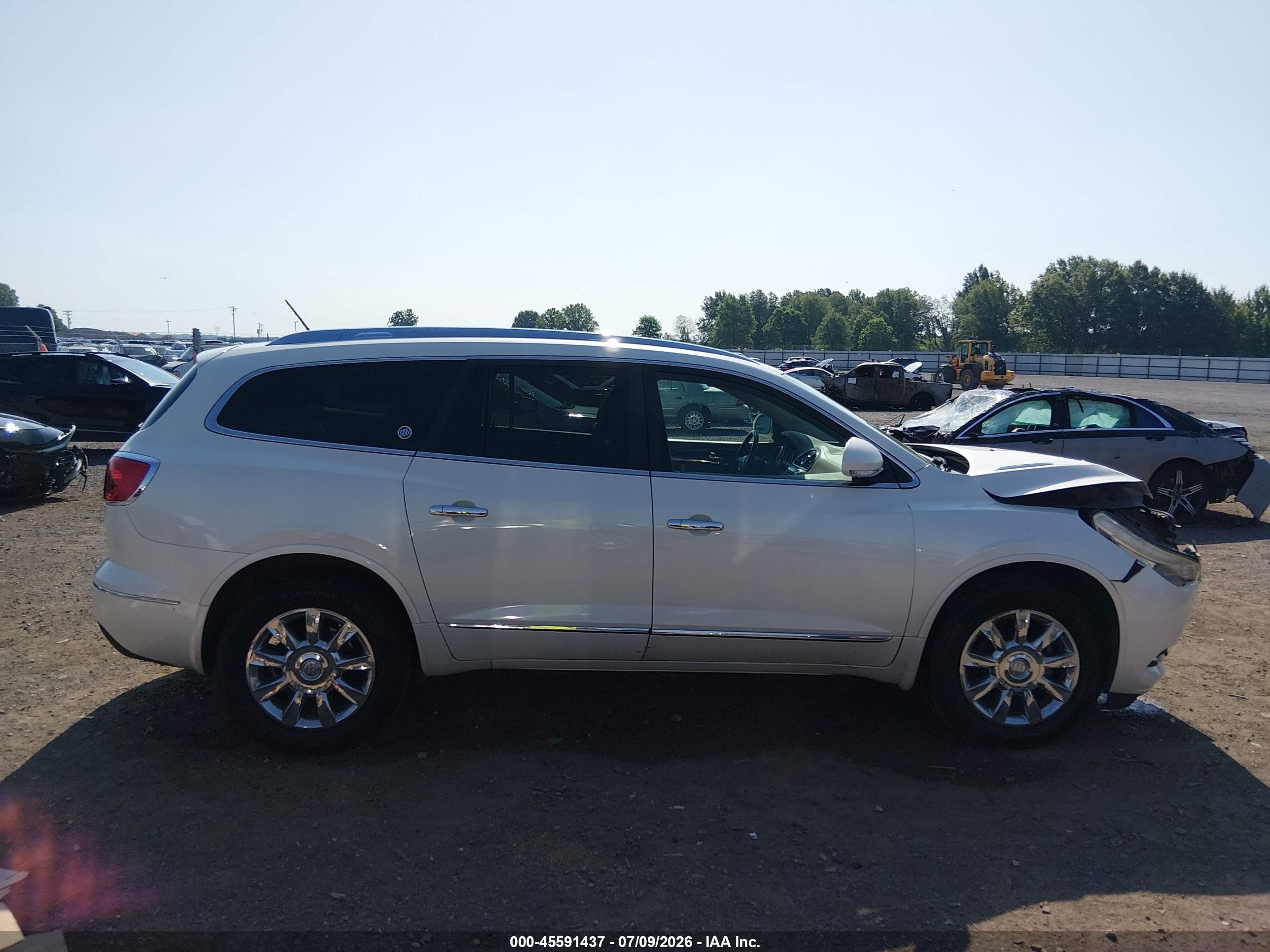 2015 Buick Enclave Premium White vin: 5GAKRCKD0FJ319659