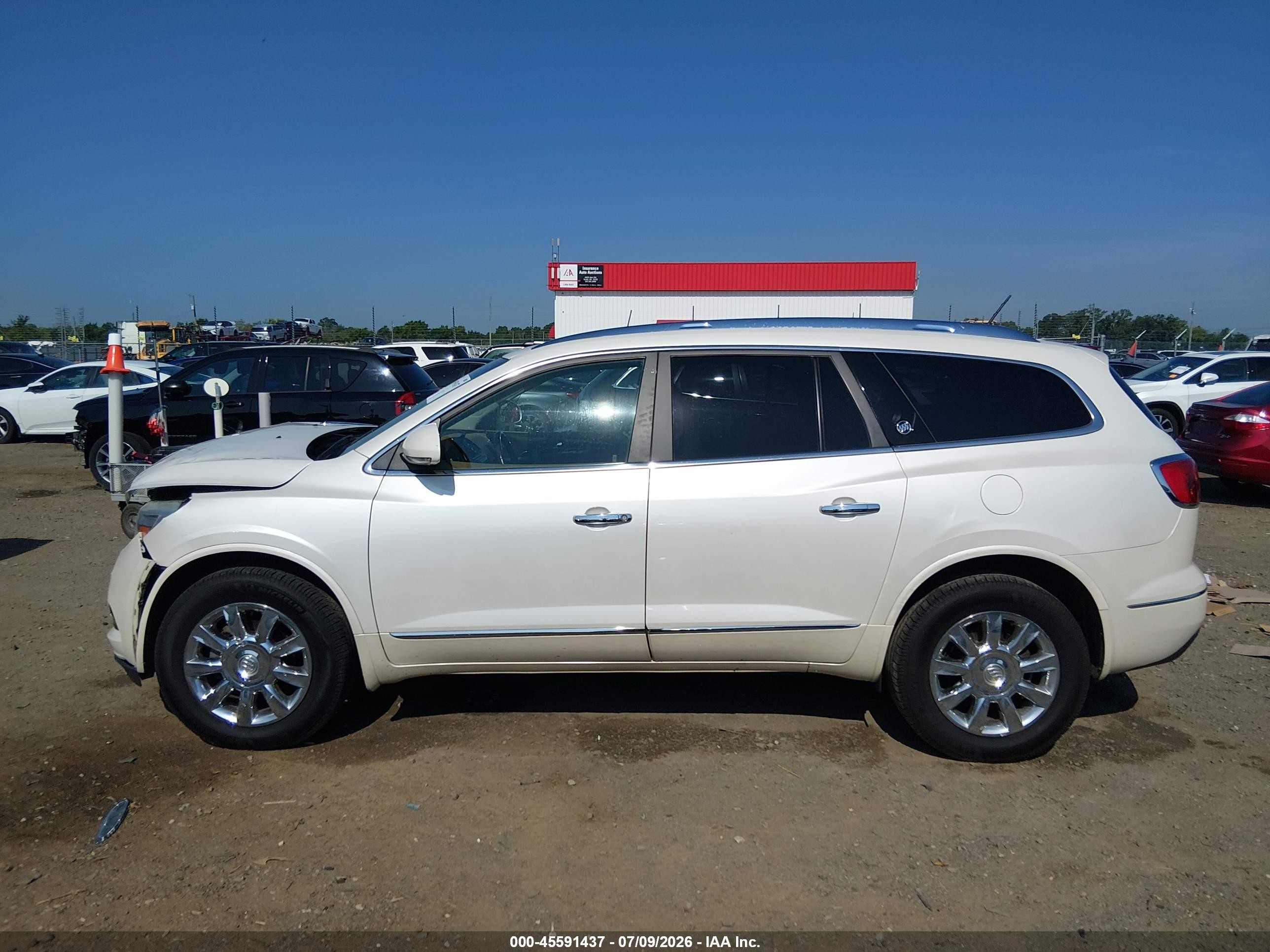 2015 Buick Enclave Premium White vin: 5GAKRCKD0FJ319659