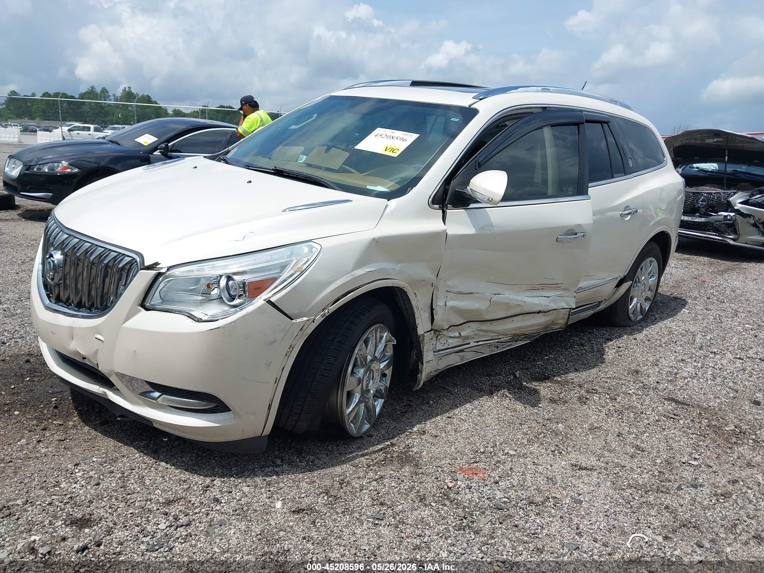 2013 Buick Enclave Leather Кремовый vin: 5GAKRCKD1DJ263518