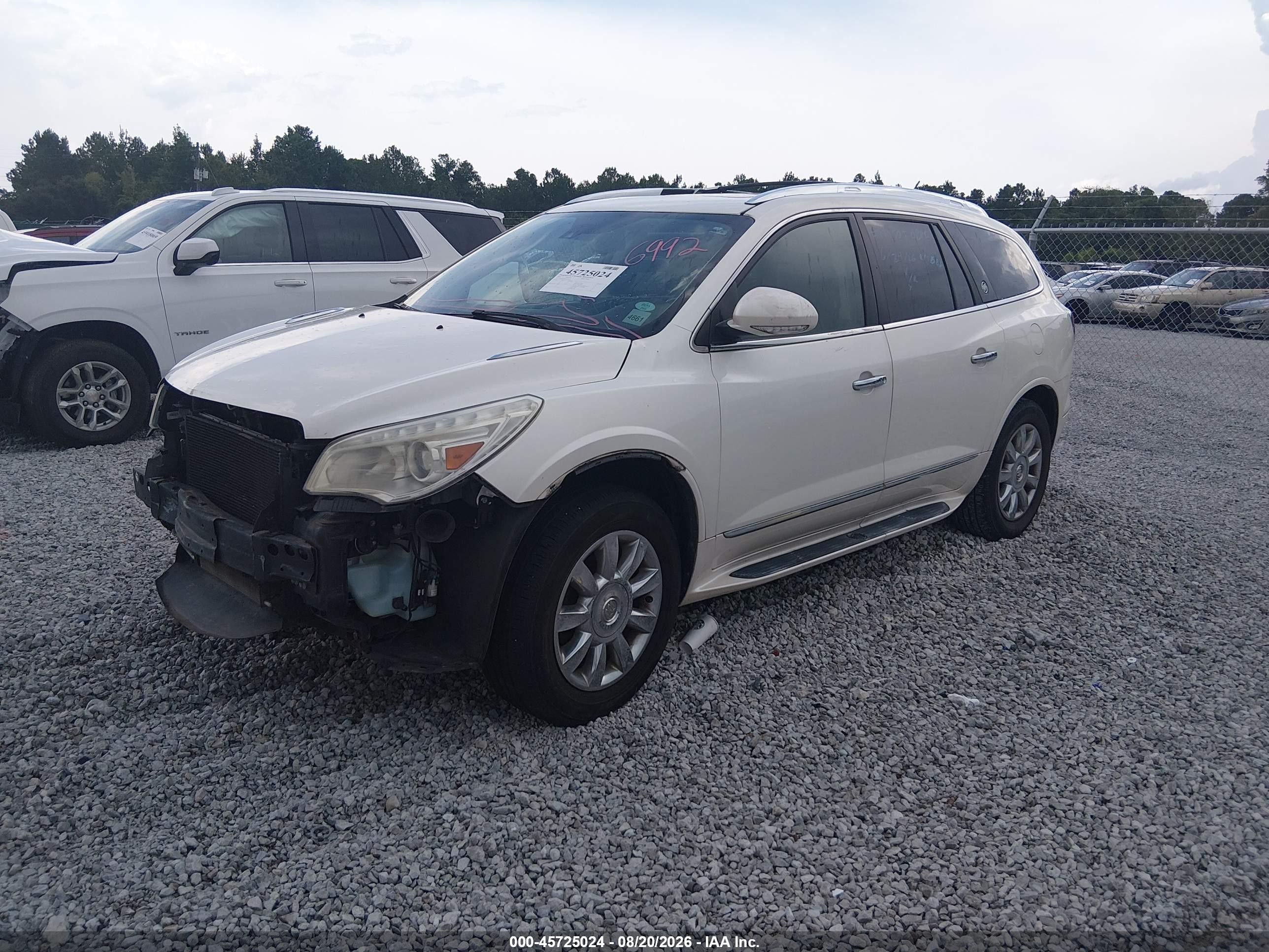 2014 Buick Enclave Premium Белый vin: 5GAKRCKD1EJ190359