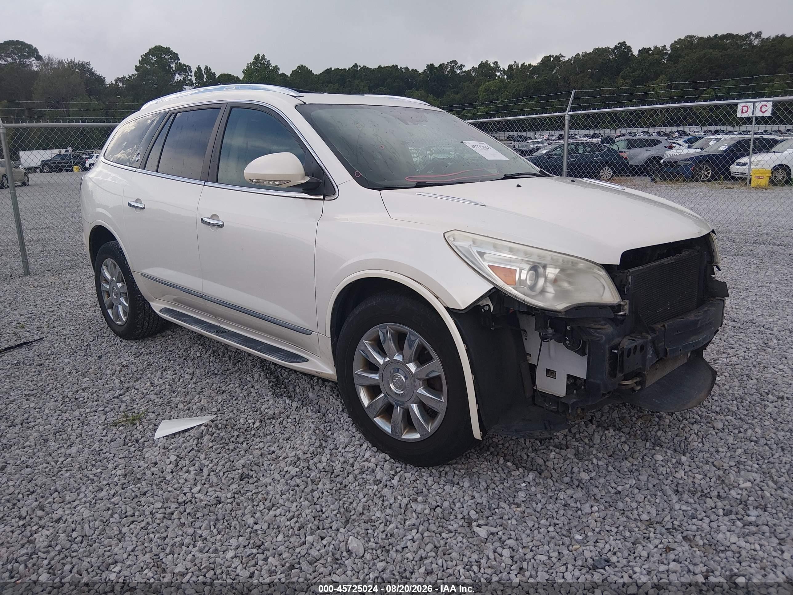 2014 Buick Enclave Premium Белый vin: 5GAKRCKD1EJ190359