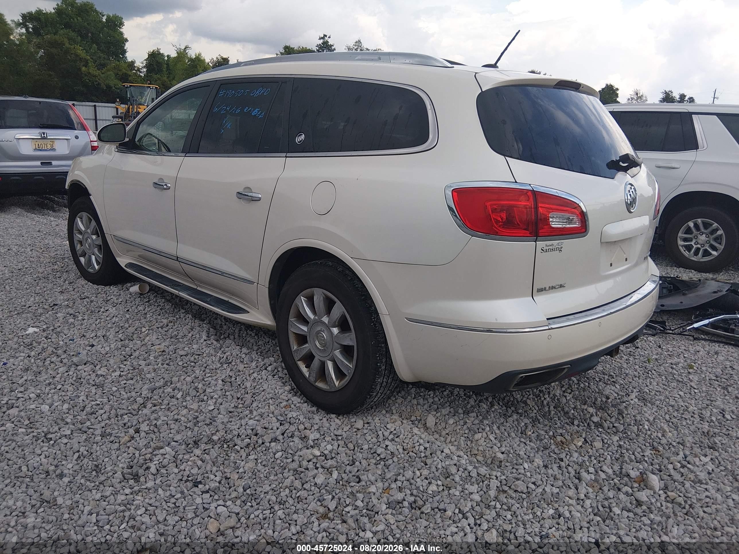 2014 Buick Enclave Premium Белый vin: 5GAKRCKD1EJ190359
