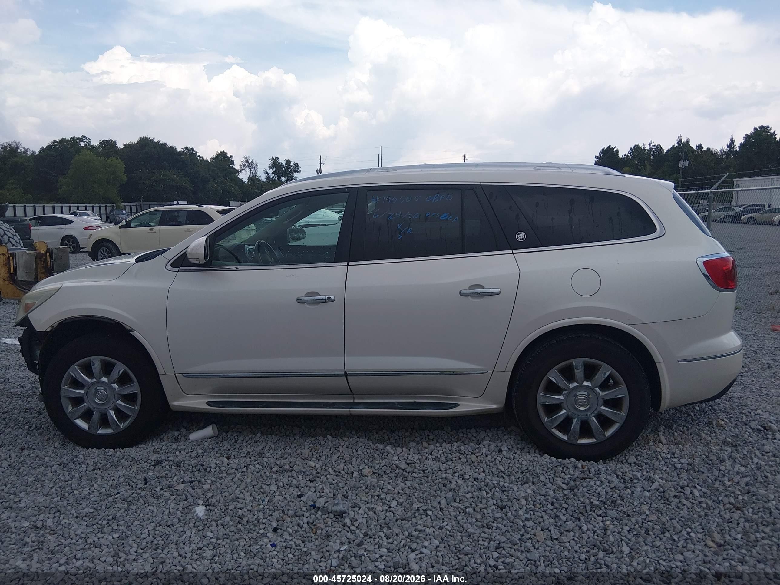 2014 Buick Enclave Premium Белый vin: 5GAKRCKD1EJ190359