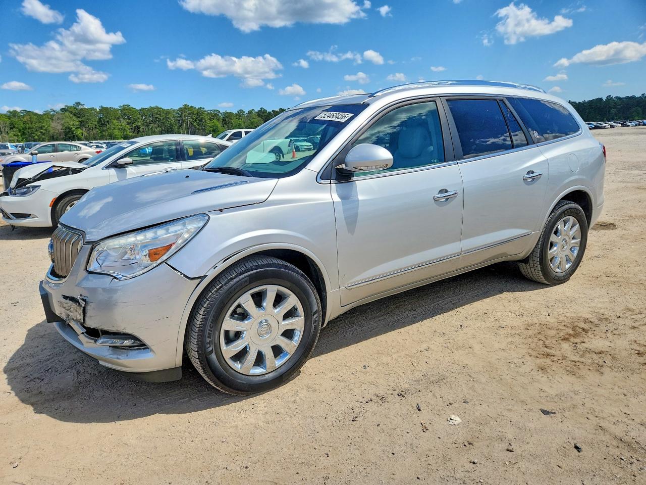 2017 Buick Enclave Серебряный vin: 5GAKRCKD1HJ281118