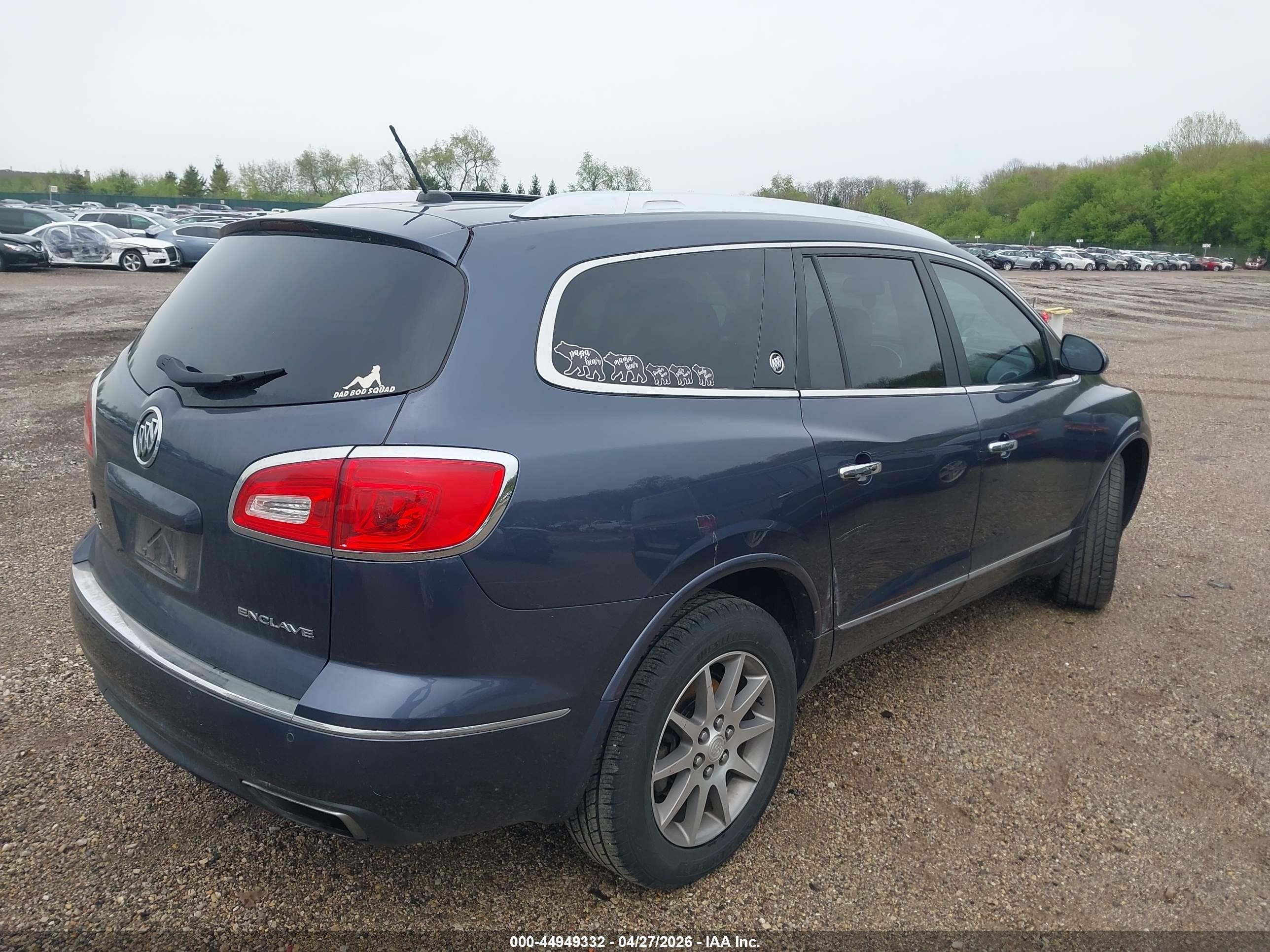 2013 Buick Enclave Leather Purple vin: 5GAKRCKD2DJ124921