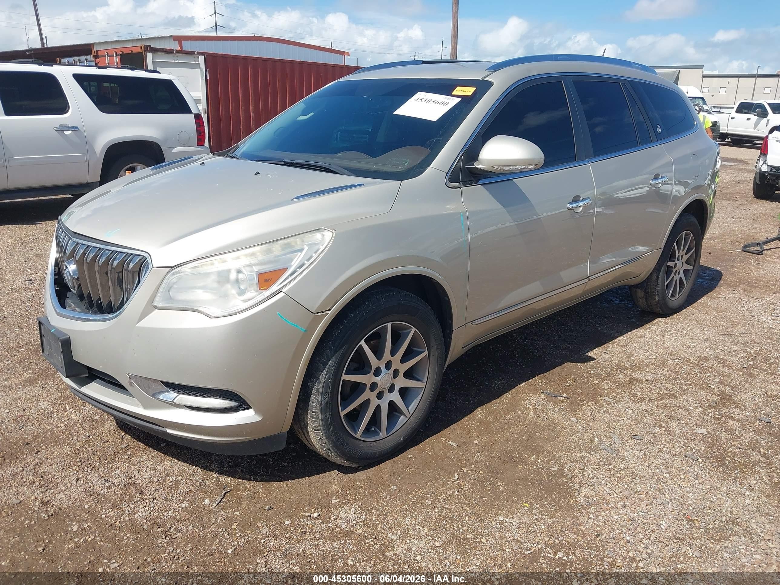 2013 Buick Enclave Leather Желто-коричневый vin: 5GAKRCKD2DJ195567
