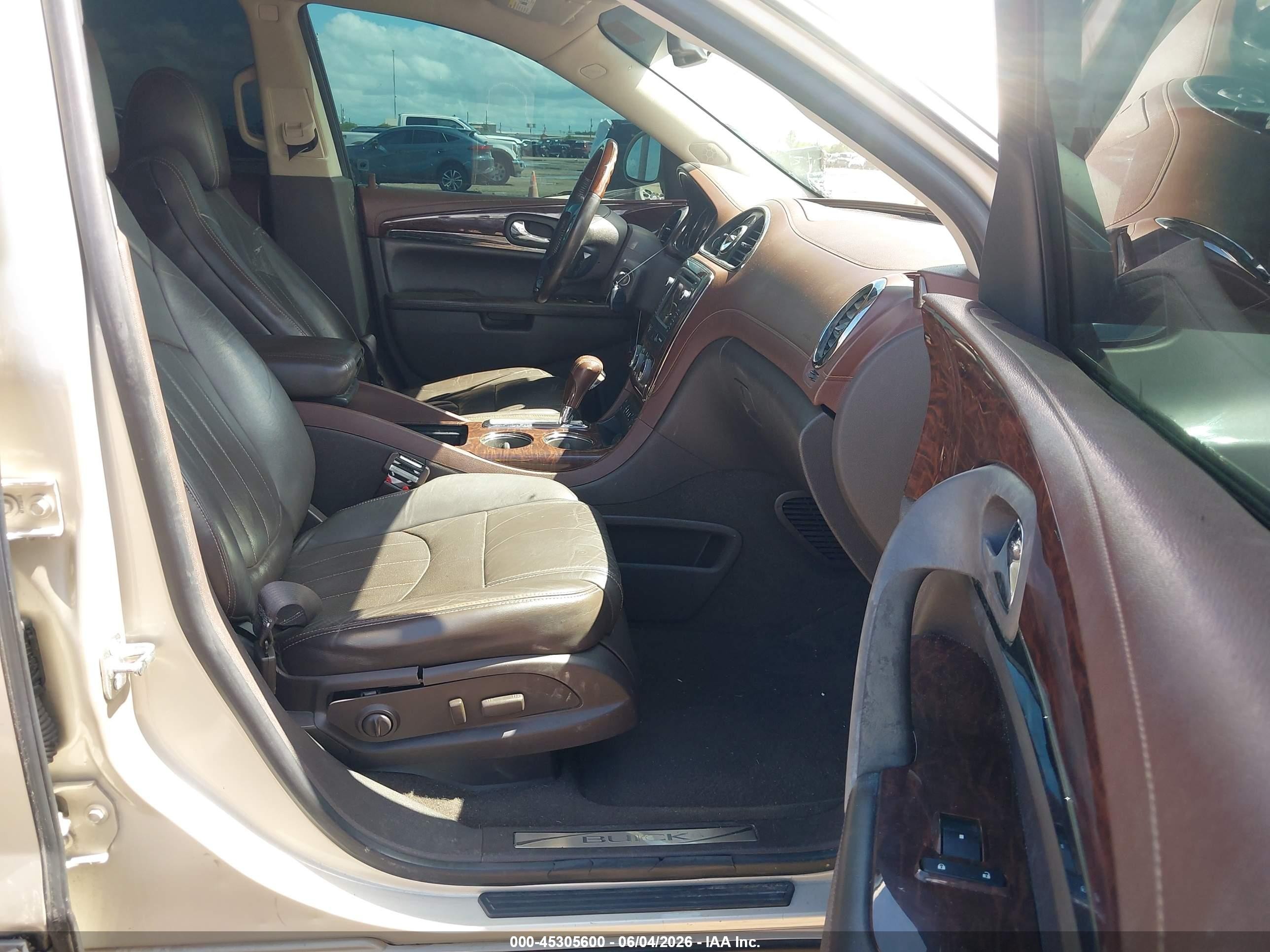 2013 Buick Enclave Leather Желто-коричневый vin: 5GAKRCKD2DJ195567