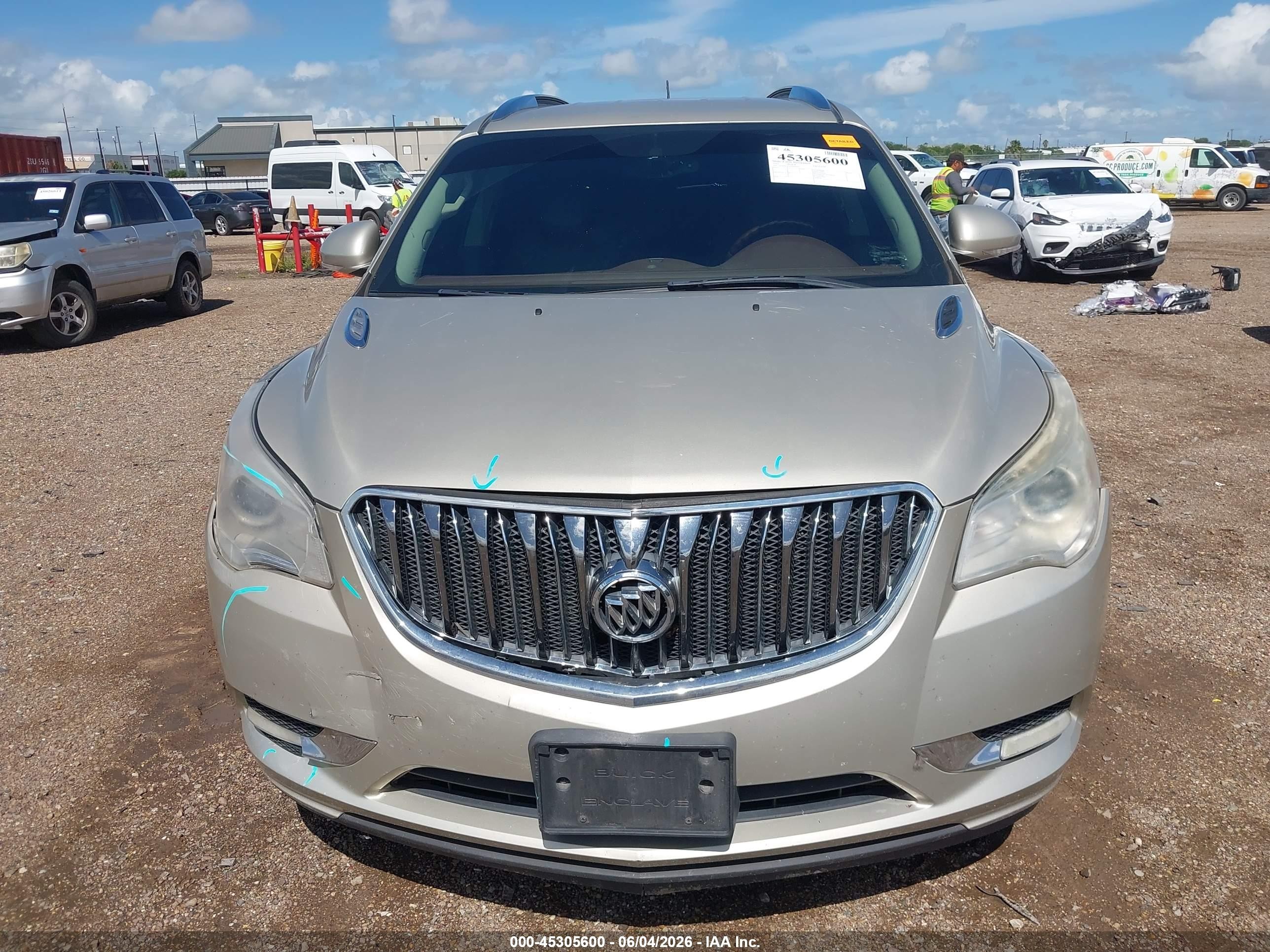 2013 Buick Enclave Leather Желто-коричневый vin: 5GAKRCKD2DJ195567