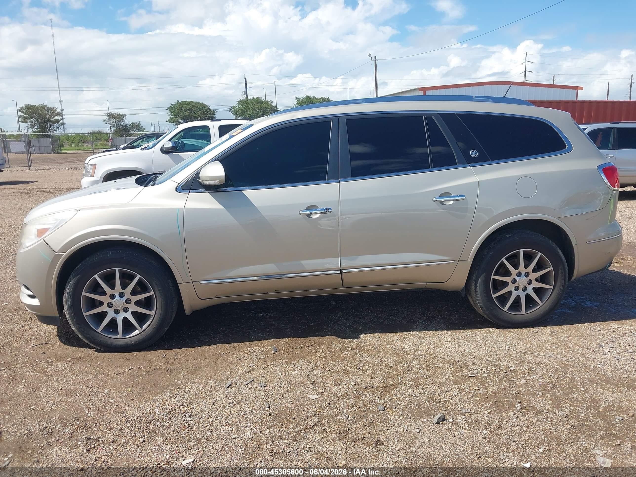 2013 Buick Enclave Leather Желто-коричневый vin: 5GAKRCKD2DJ195567