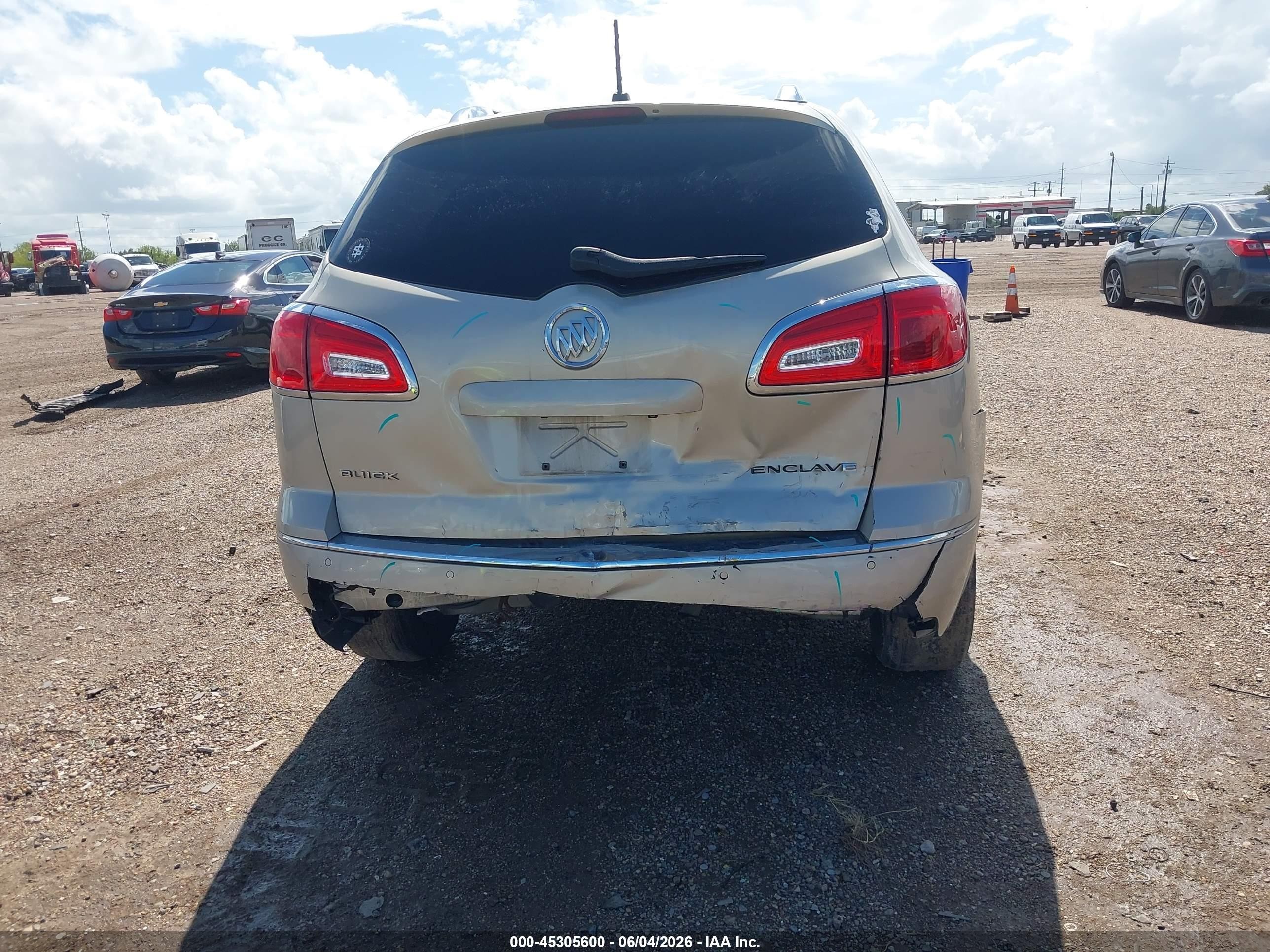 2013 Buick Enclave Leather Желто-коричневый vin: 5GAKRCKD2DJ195567