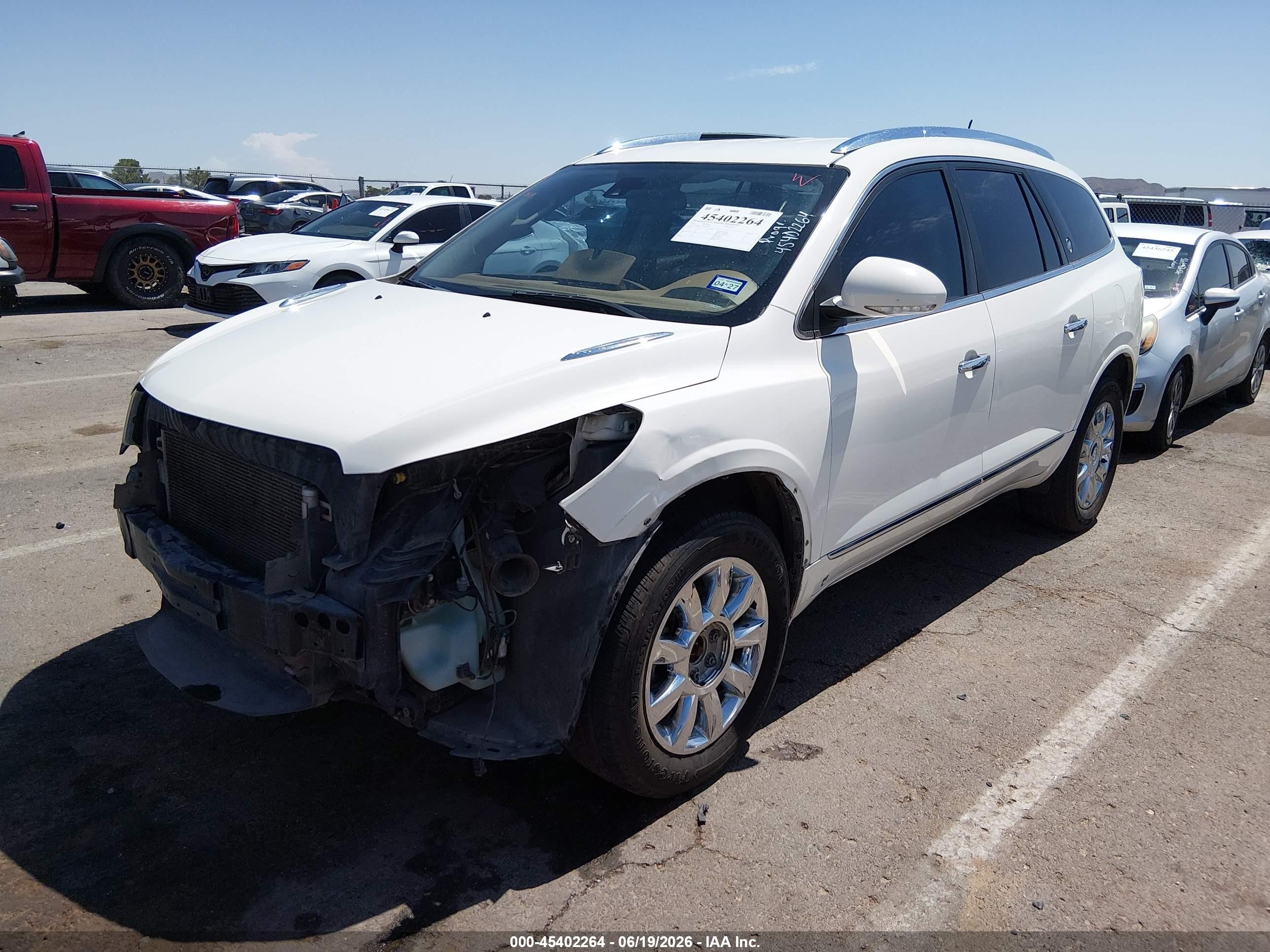 2015 Buick Enclave Premium White vin: 5GAKRCKD2FJ245919