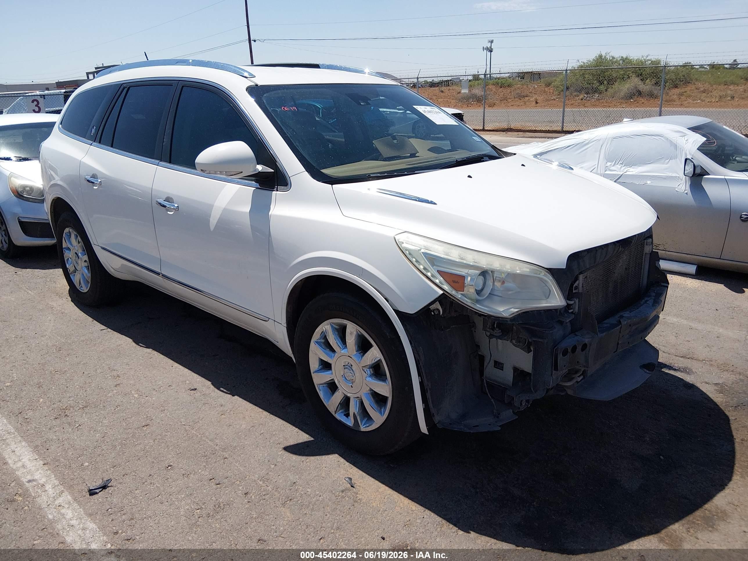 2015 Buick Enclave Premium White vin: 5GAKRCKD2FJ245919
