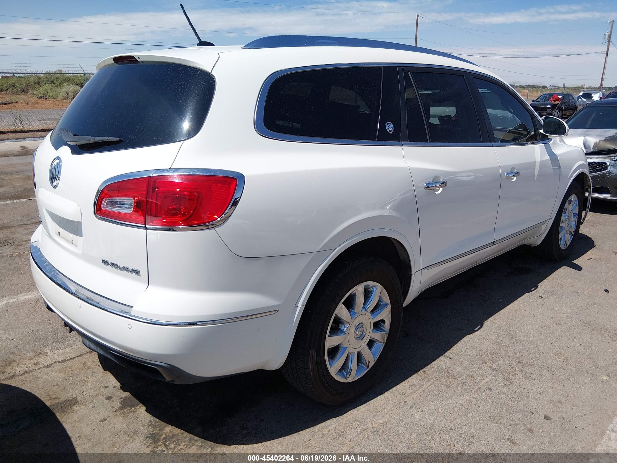2015 Buick Enclave Premium White vin: 5GAKRCKD2FJ245919