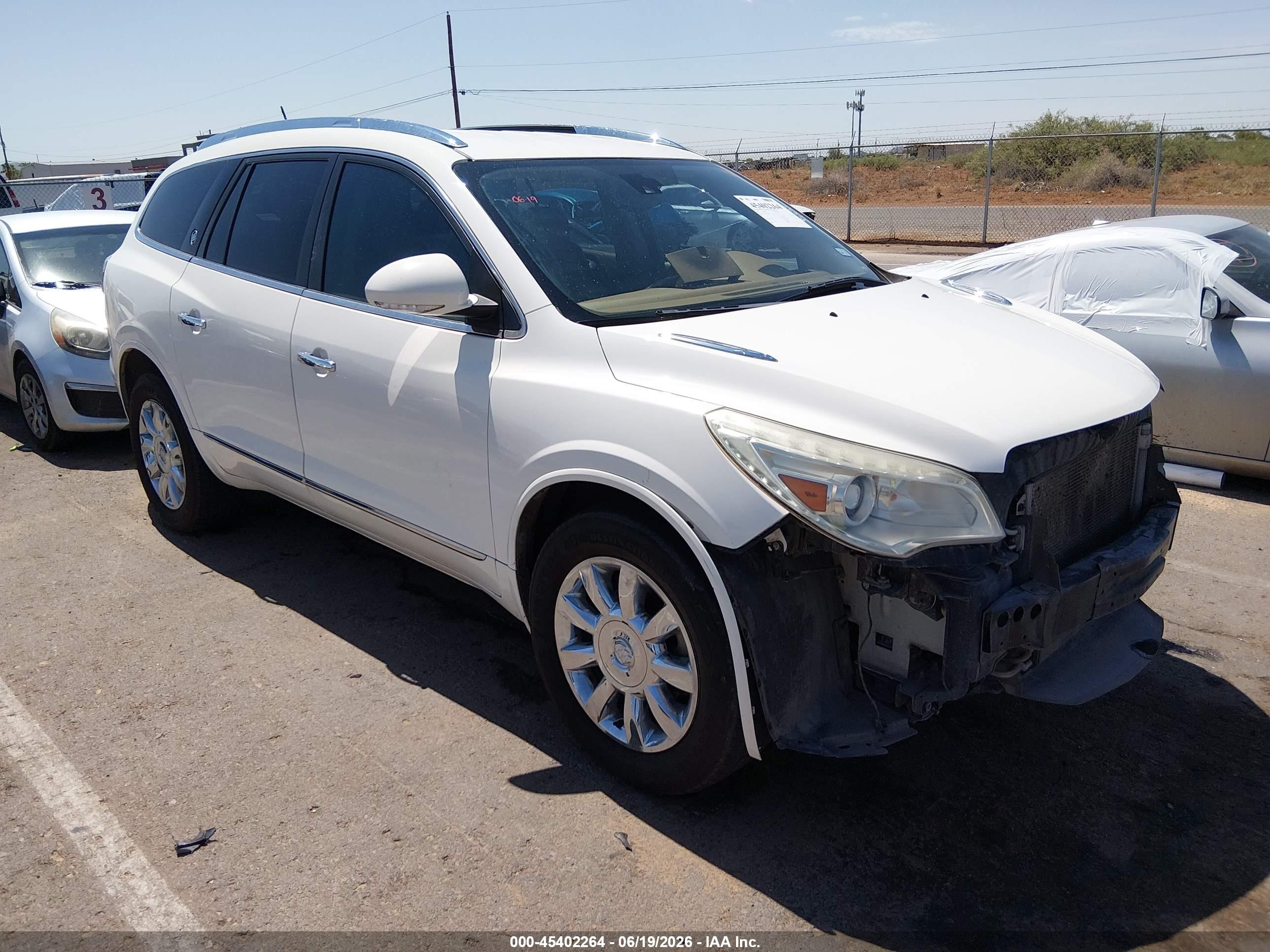 2015 Buick Enclave Premium White vin: 5GAKRCKD2FJ245919