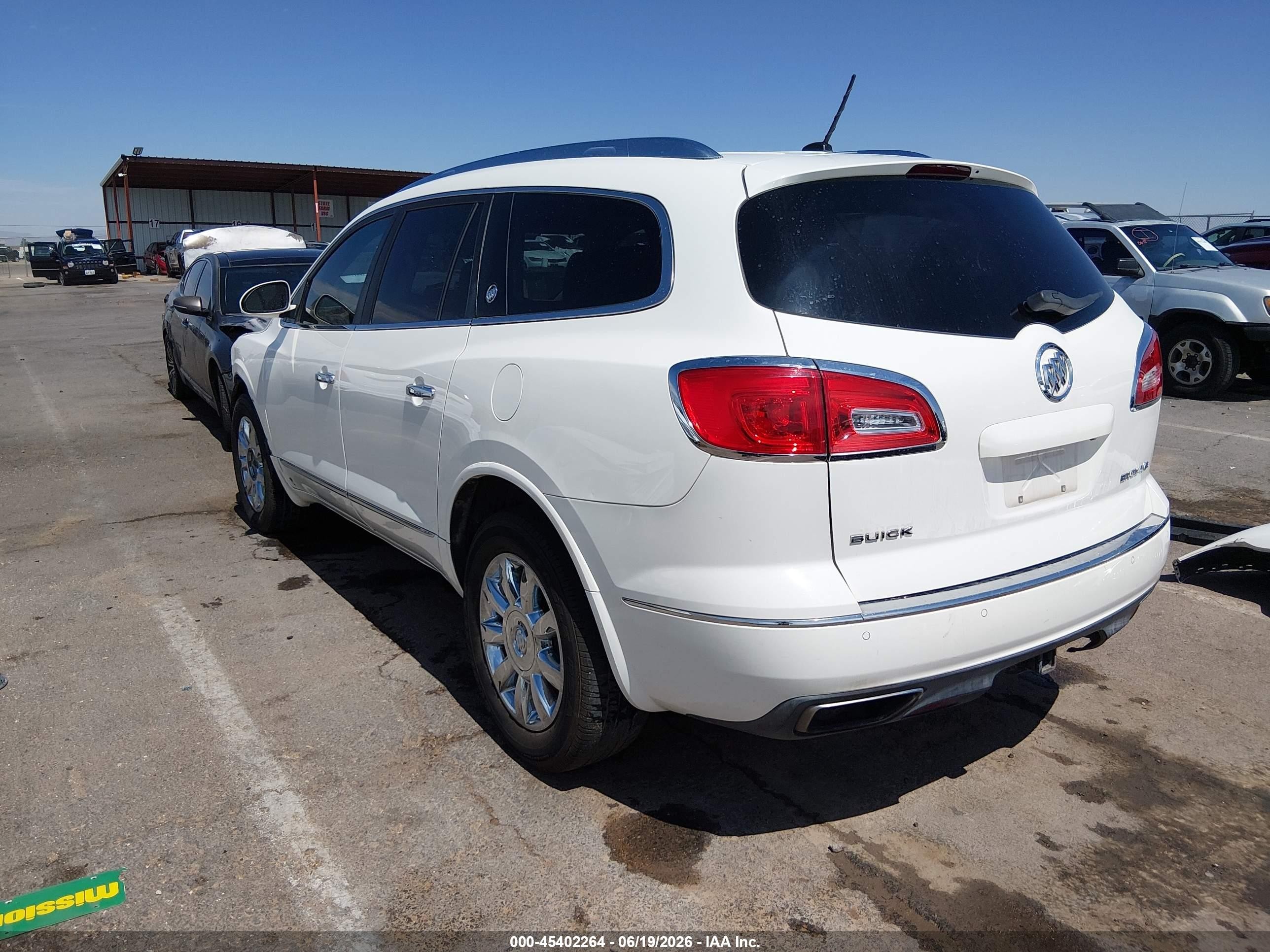 2015 Buick Enclave Premium White vin: 5GAKRCKD2FJ245919