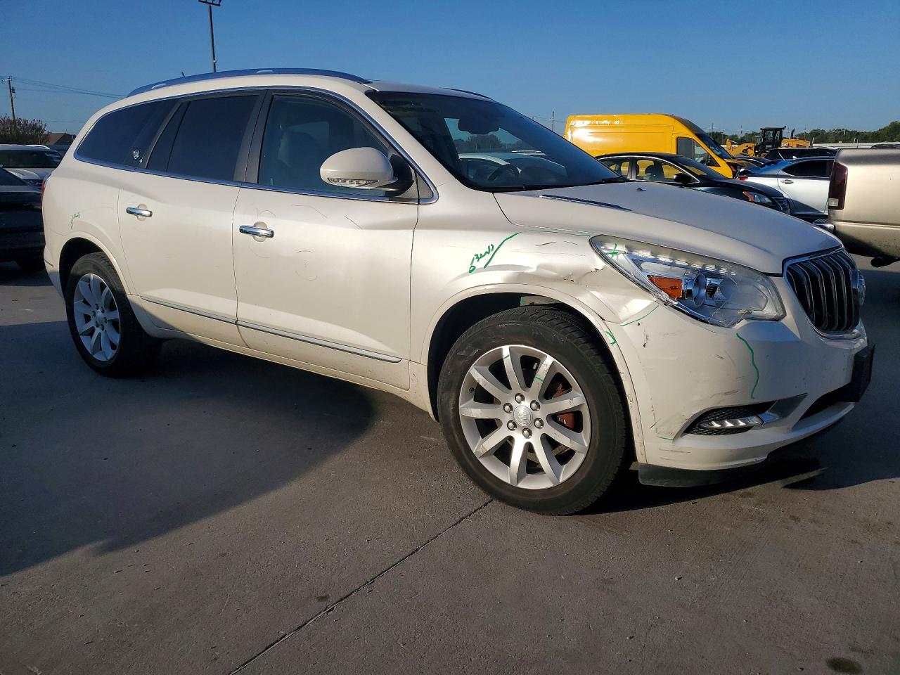 2015 Buick Enclave White vin: 5GAKRCKD2FJ283554