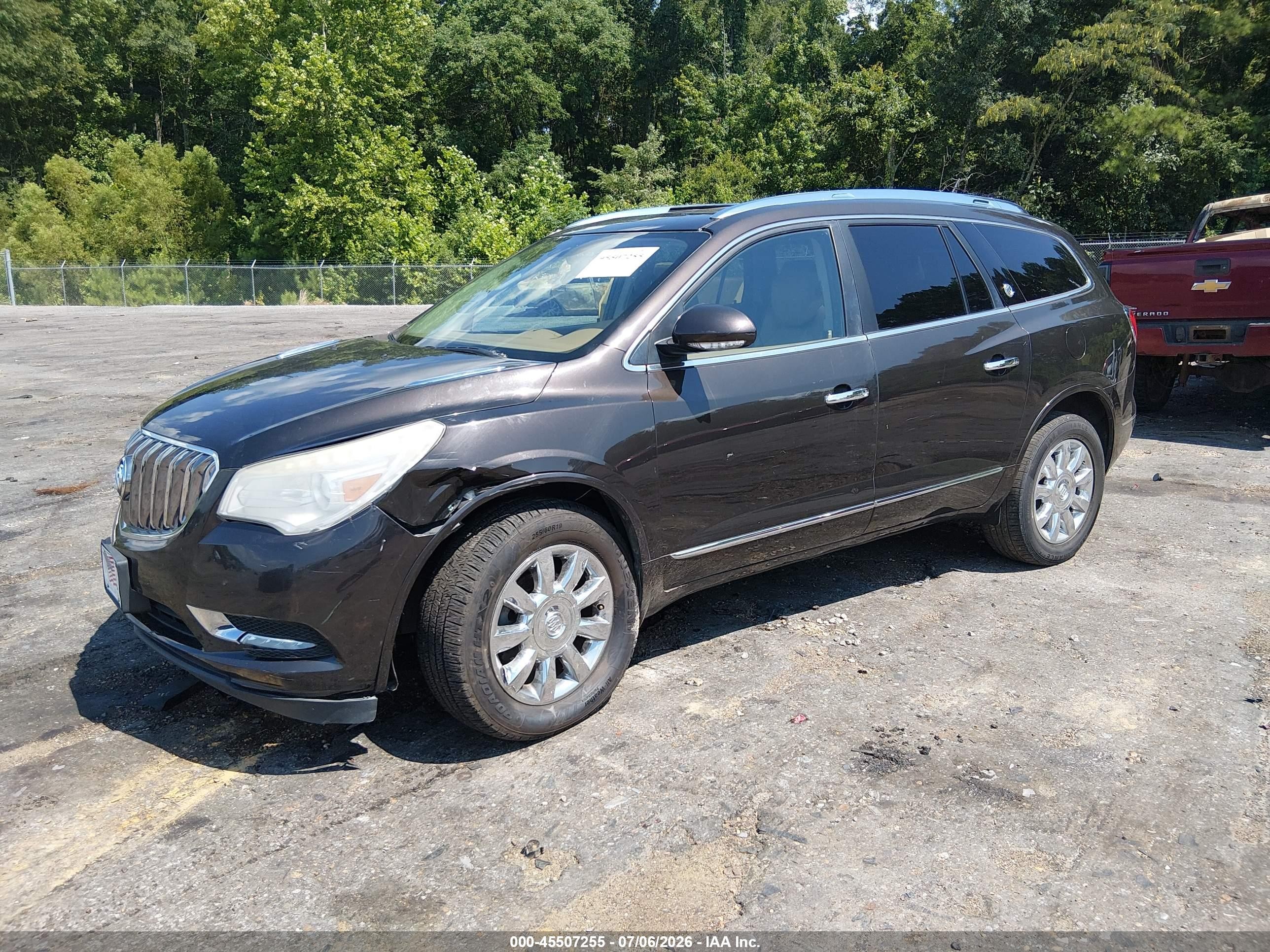 2013 Buick Enclave Leather Brown vin: 5GAKRCKD3DJ134745