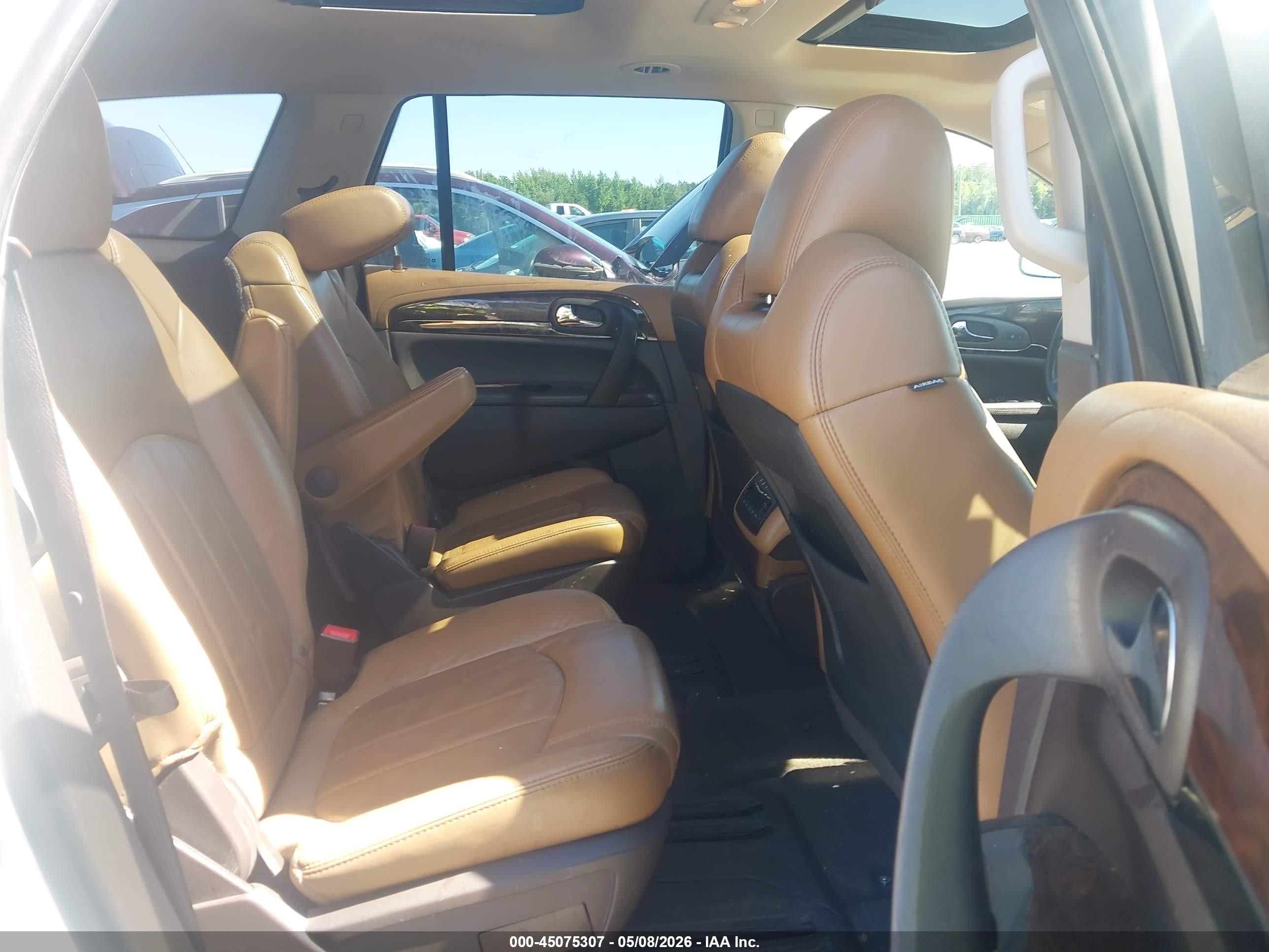 2013 Buick Enclave Leather White vin: 5GAKRCKD3DJ145566
