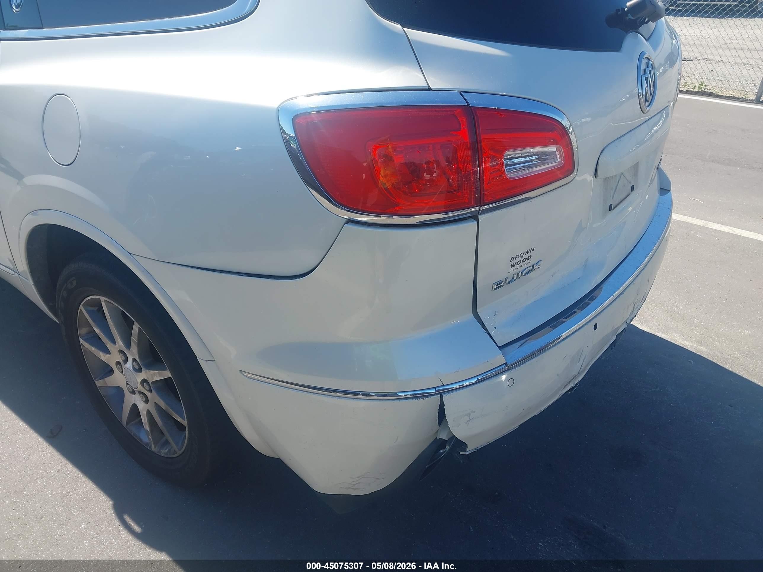 2013 Buick Enclave Leather White vin: 5GAKRCKD3DJ145566