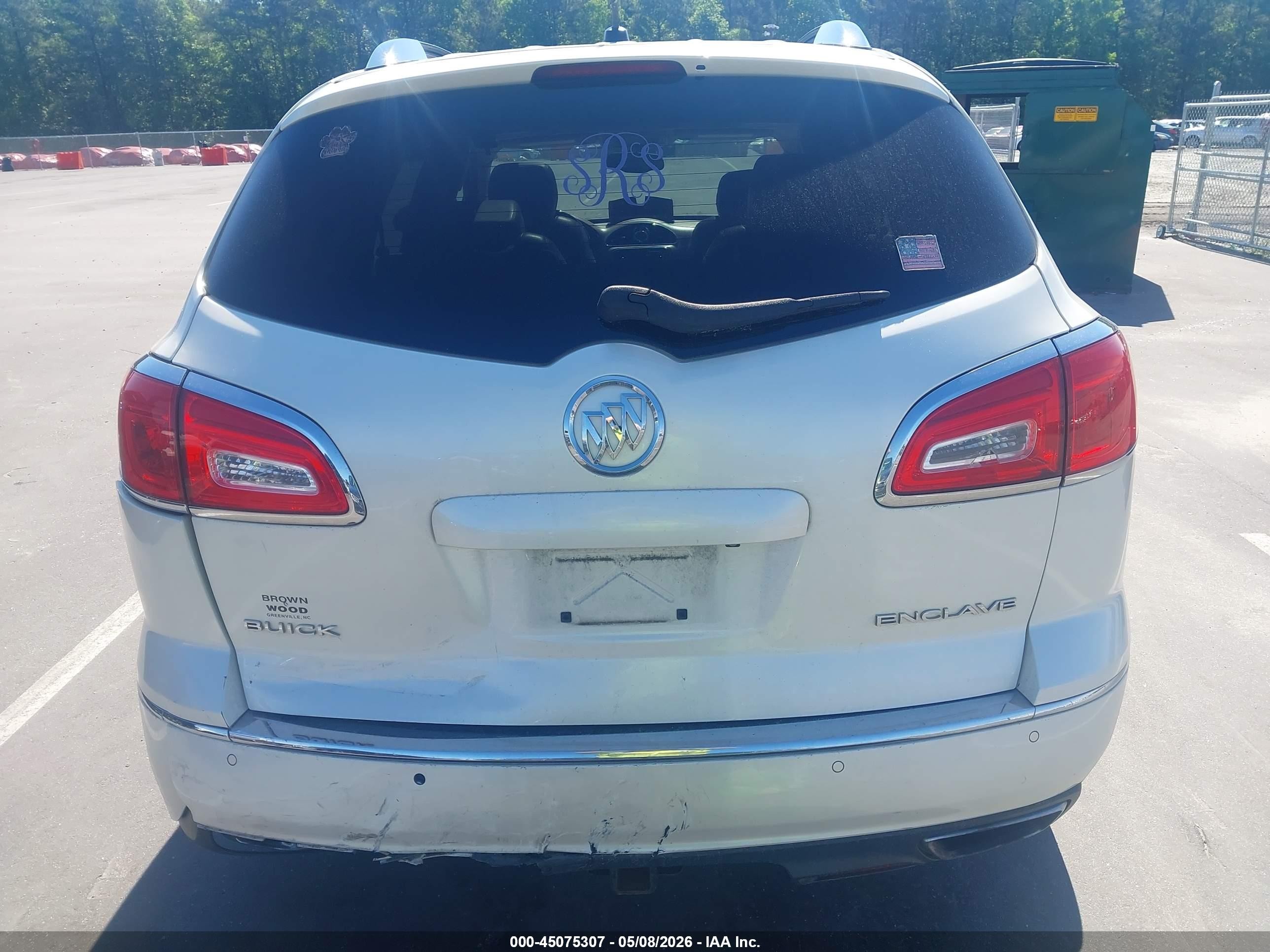 2013 Buick Enclave Leather White vin: 5GAKRCKD3DJ145566