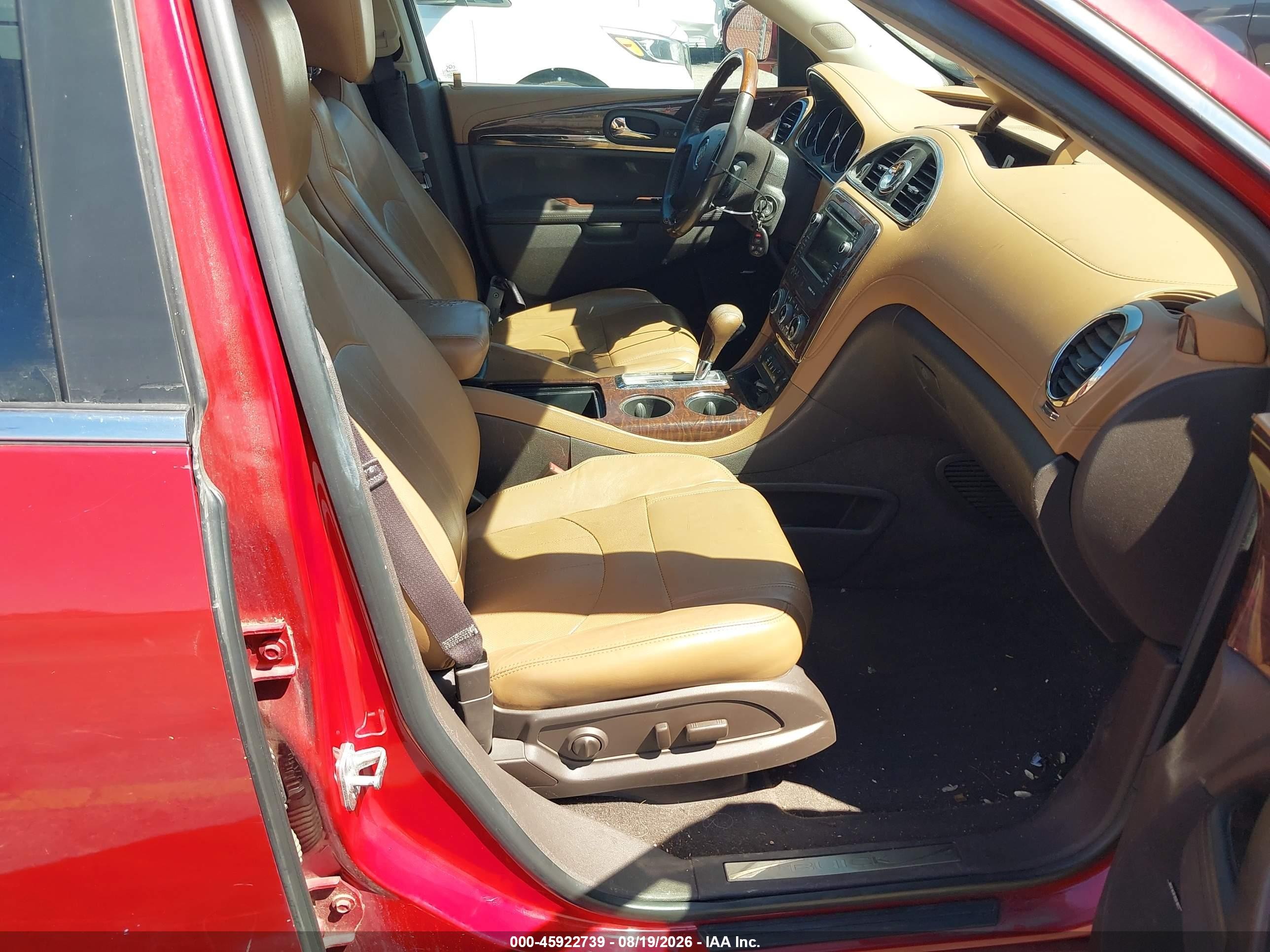 2013 Buick Enclave Leather Red vin: 5GAKRCKD3DJ170273