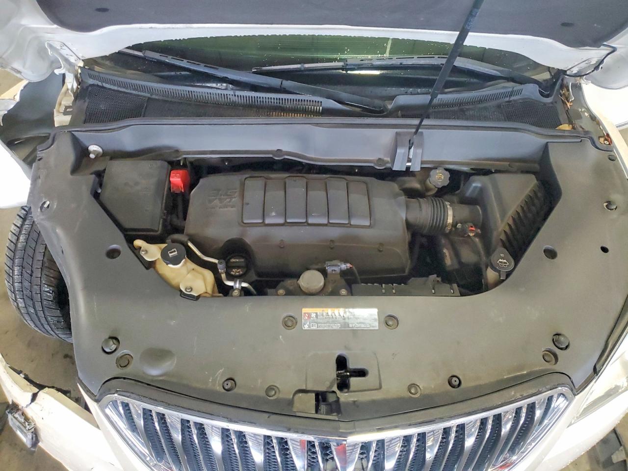 2013 Buick Enclave White vin: 5GAKRCKD3DJ238183