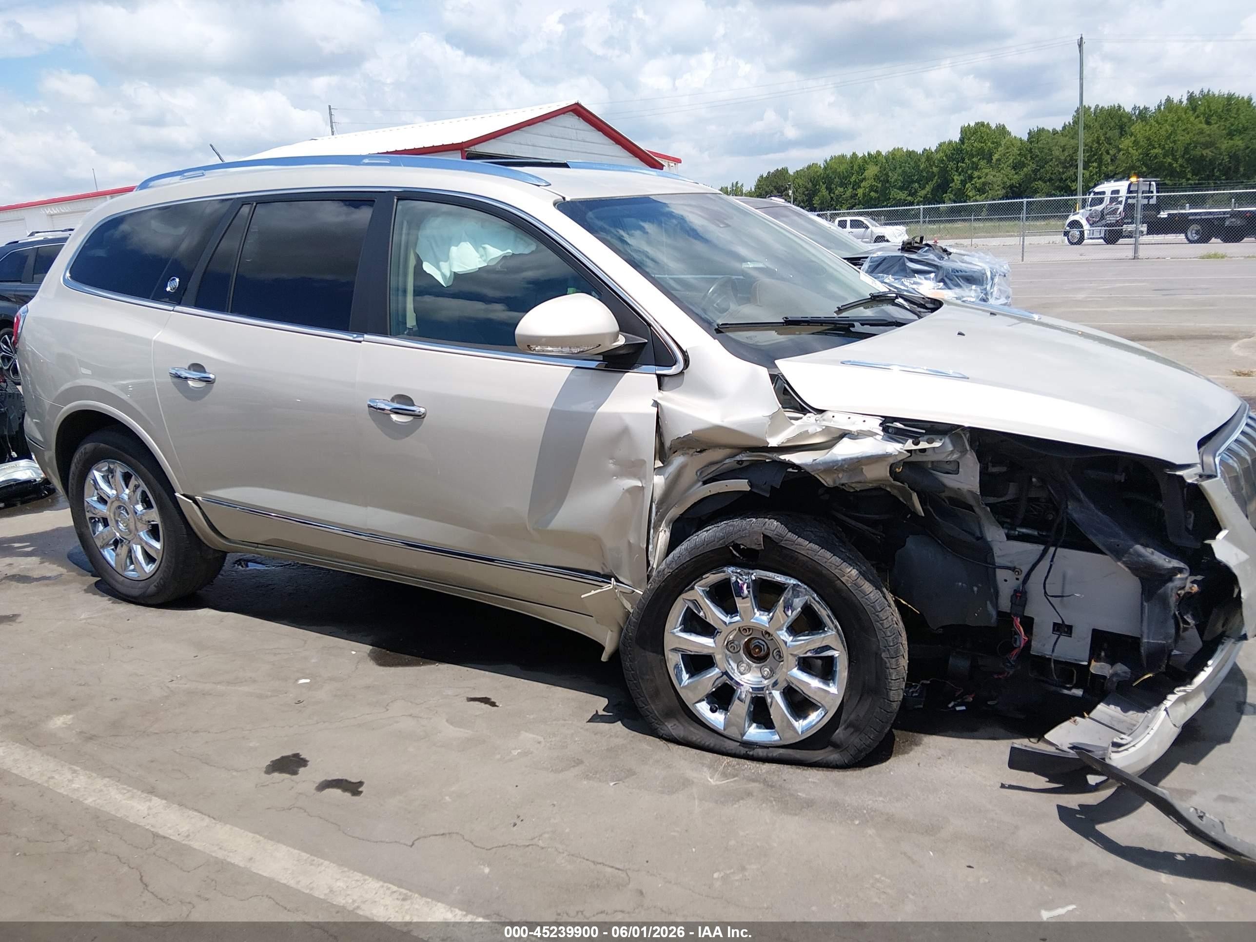 2014 Buick Enclave Premium Cream vin: 5GAKRCKD3EJ166970
