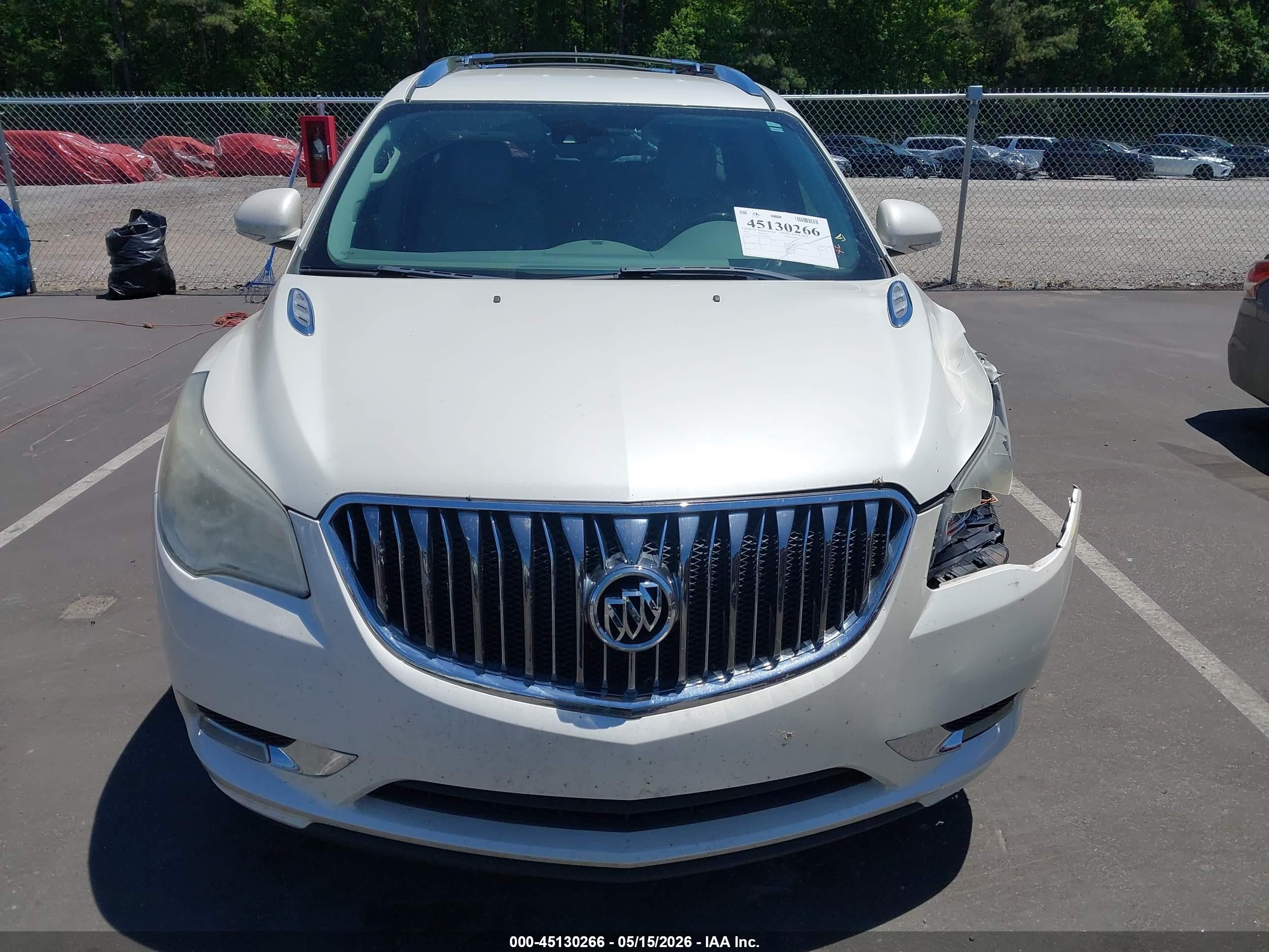 2014 Buick Enclave Premium White vin: 5GAKRCKD3EJ224673