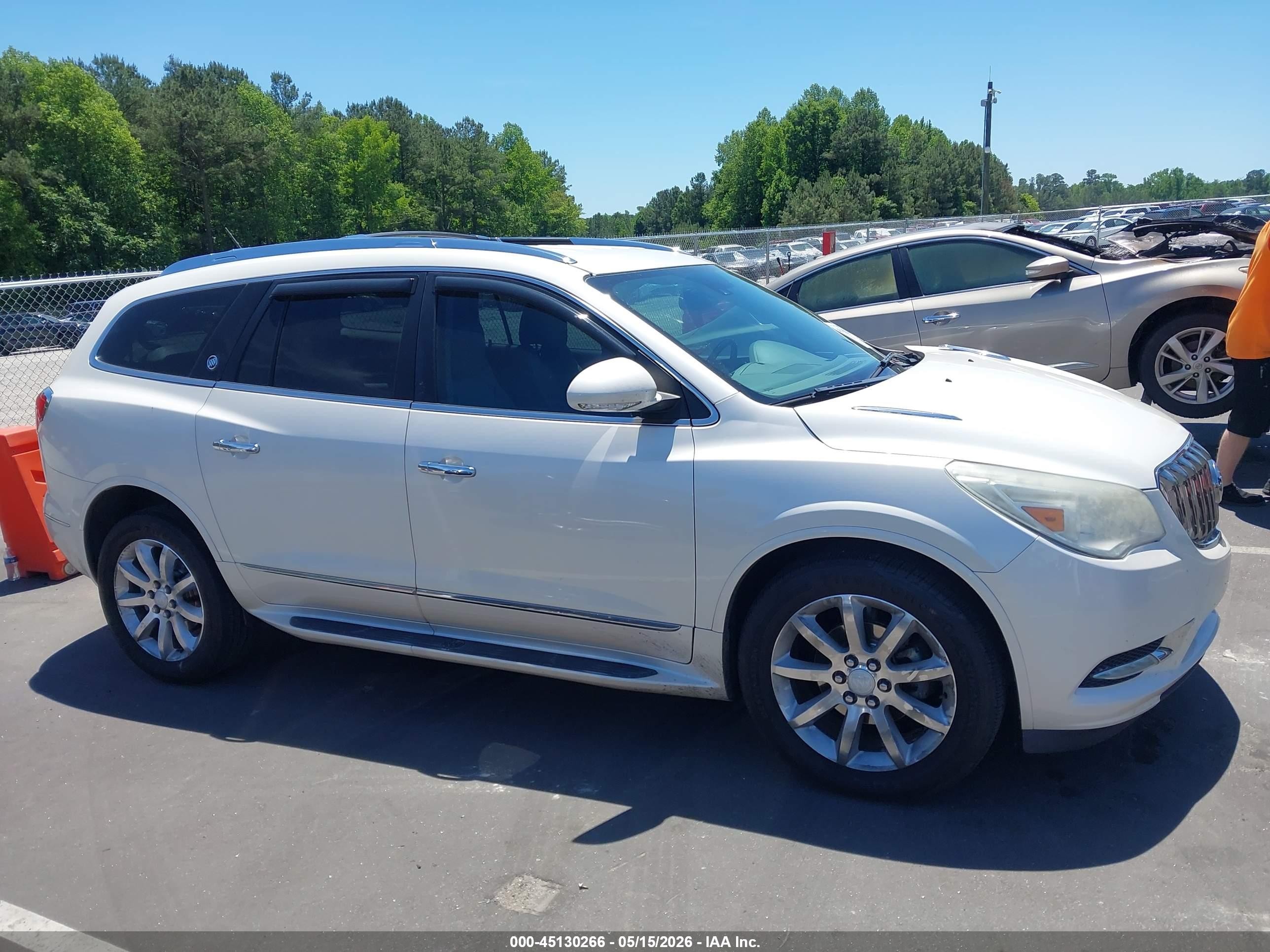 2014 Buick Enclave Premium White vin: 5GAKRCKD3EJ224673