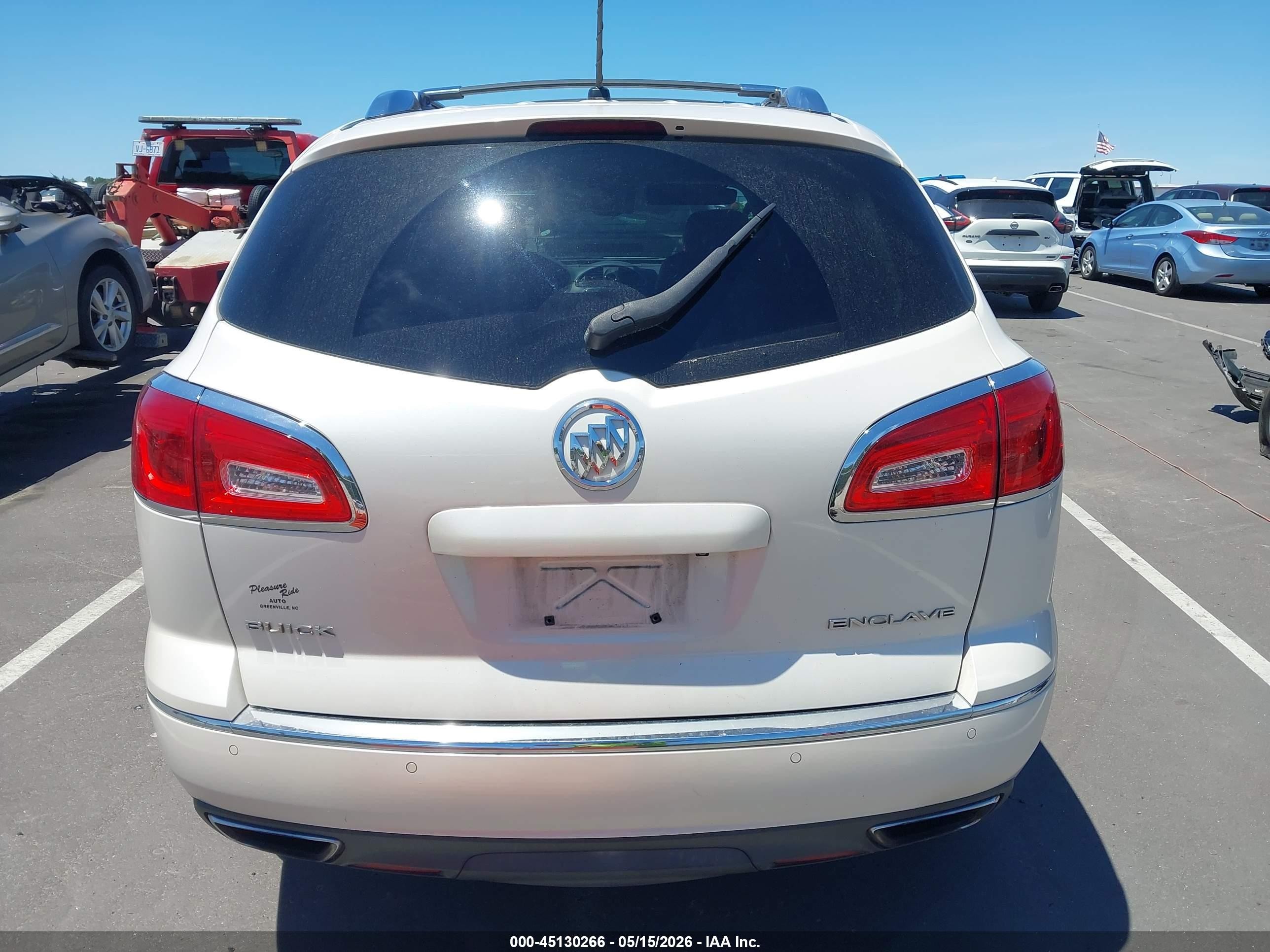 2014 Buick Enclave Premium White vin: 5GAKRCKD3EJ224673