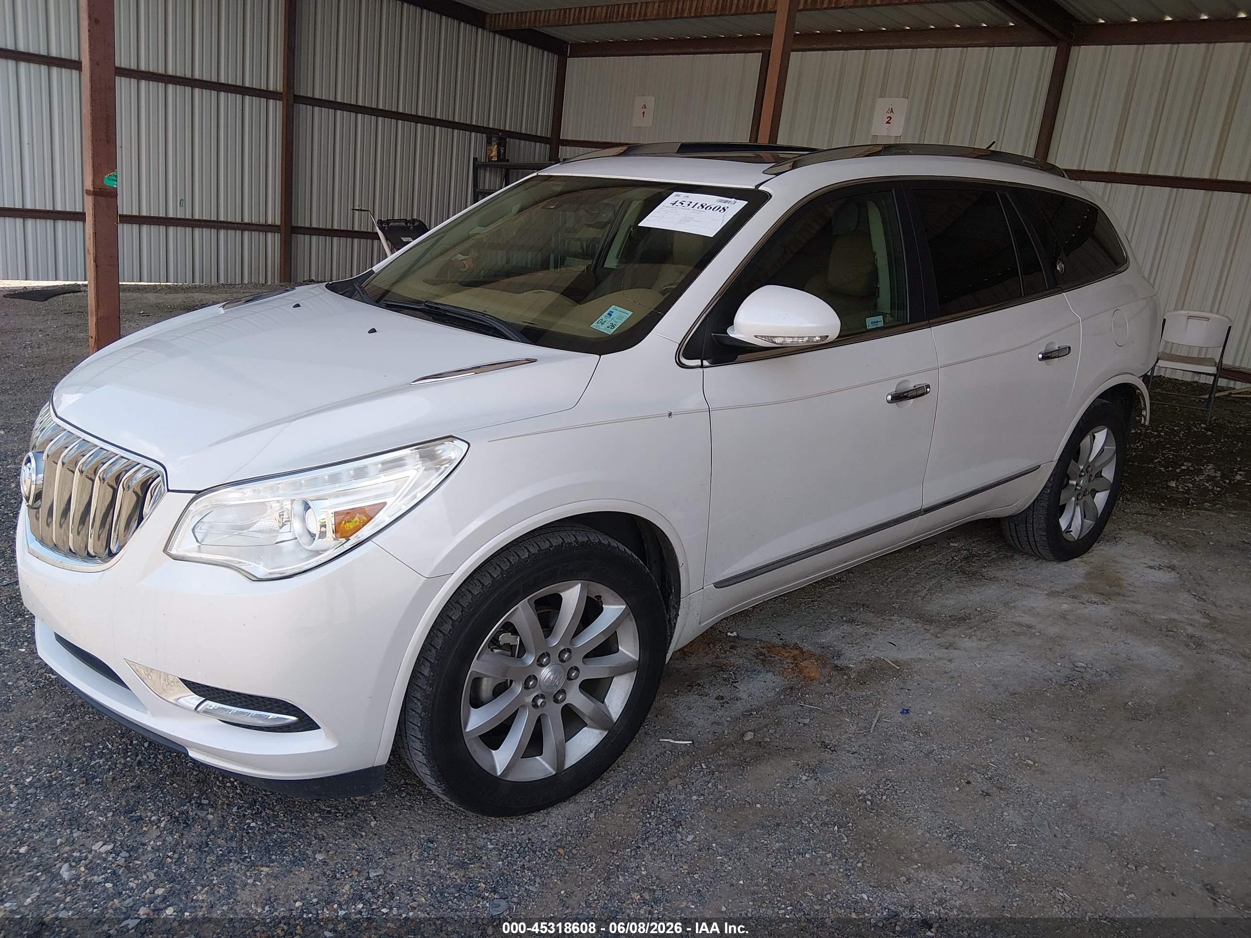 2017 Buick Enclave Premium White vin: 5GAKRCKD3HJ222006