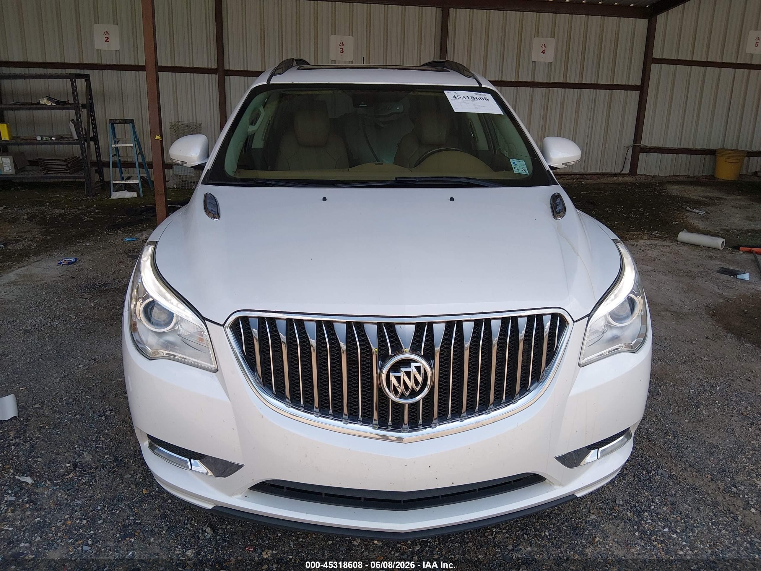 2017 Buick Enclave Premium White vin: 5GAKRCKD3HJ222006
