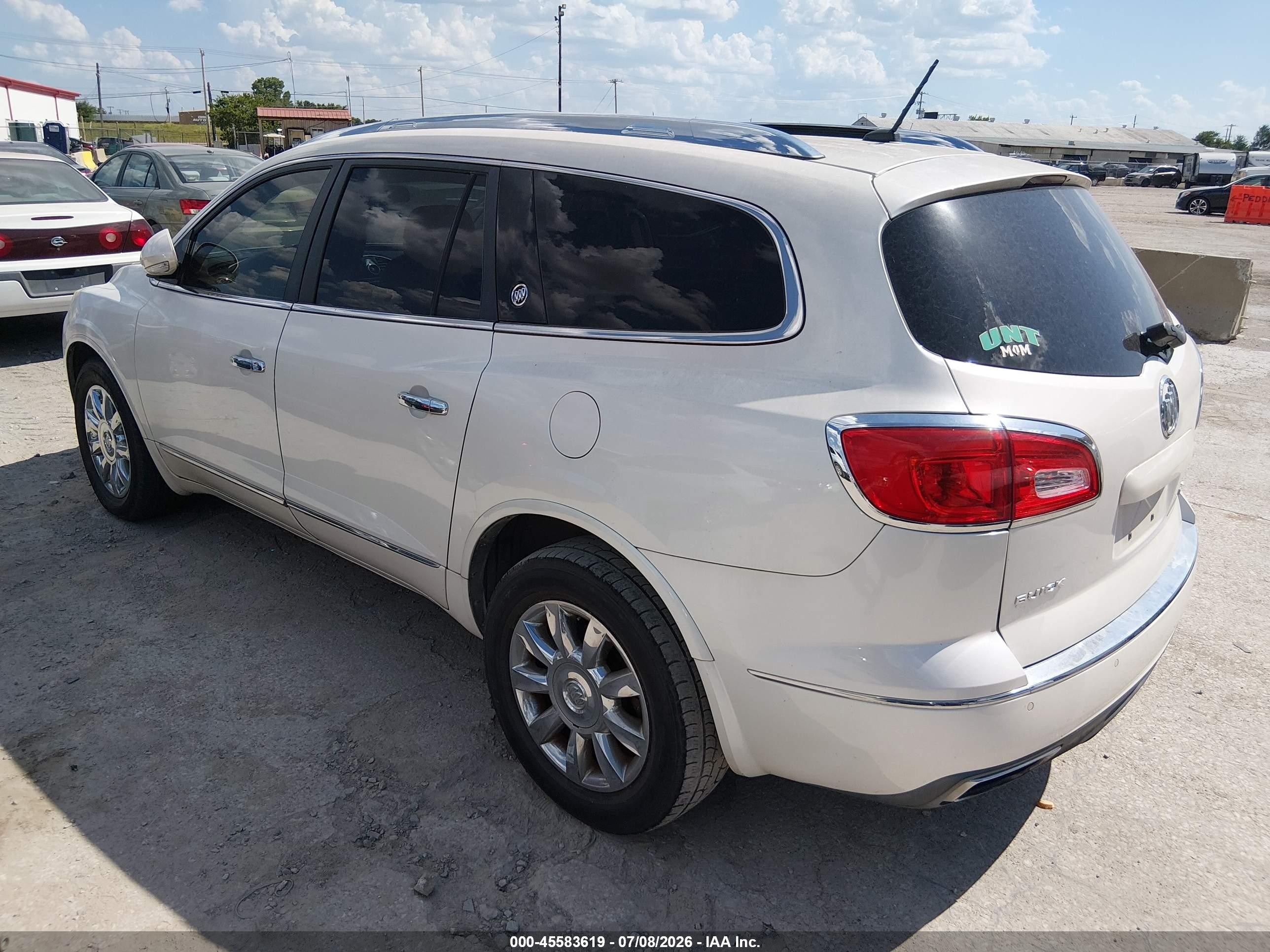 2013 Buick Enclave Leather White vin: 5GAKRCKD4DJ125309