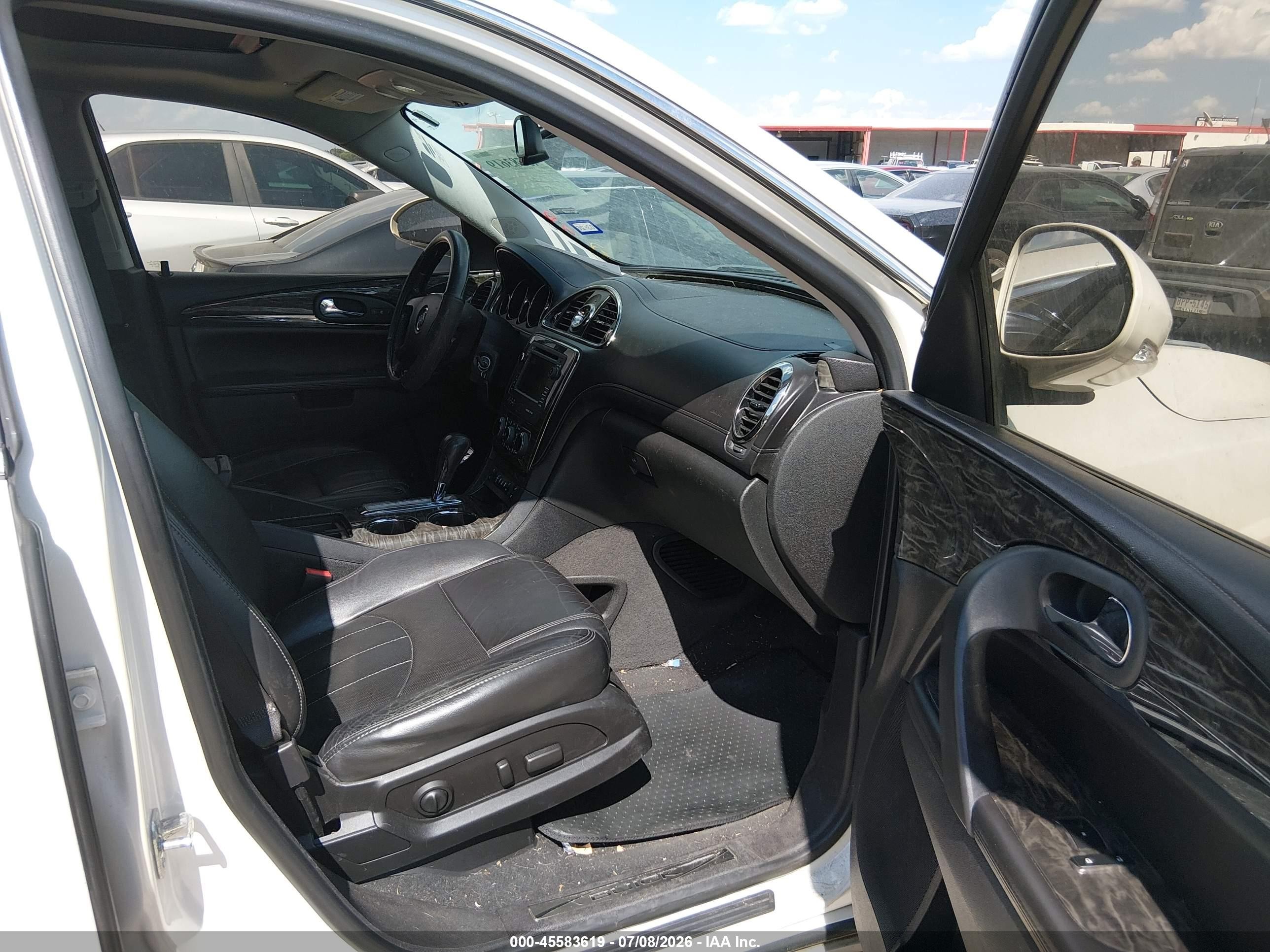 2013 Buick Enclave Leather White vin: 5GAKRCKD4DJ125309