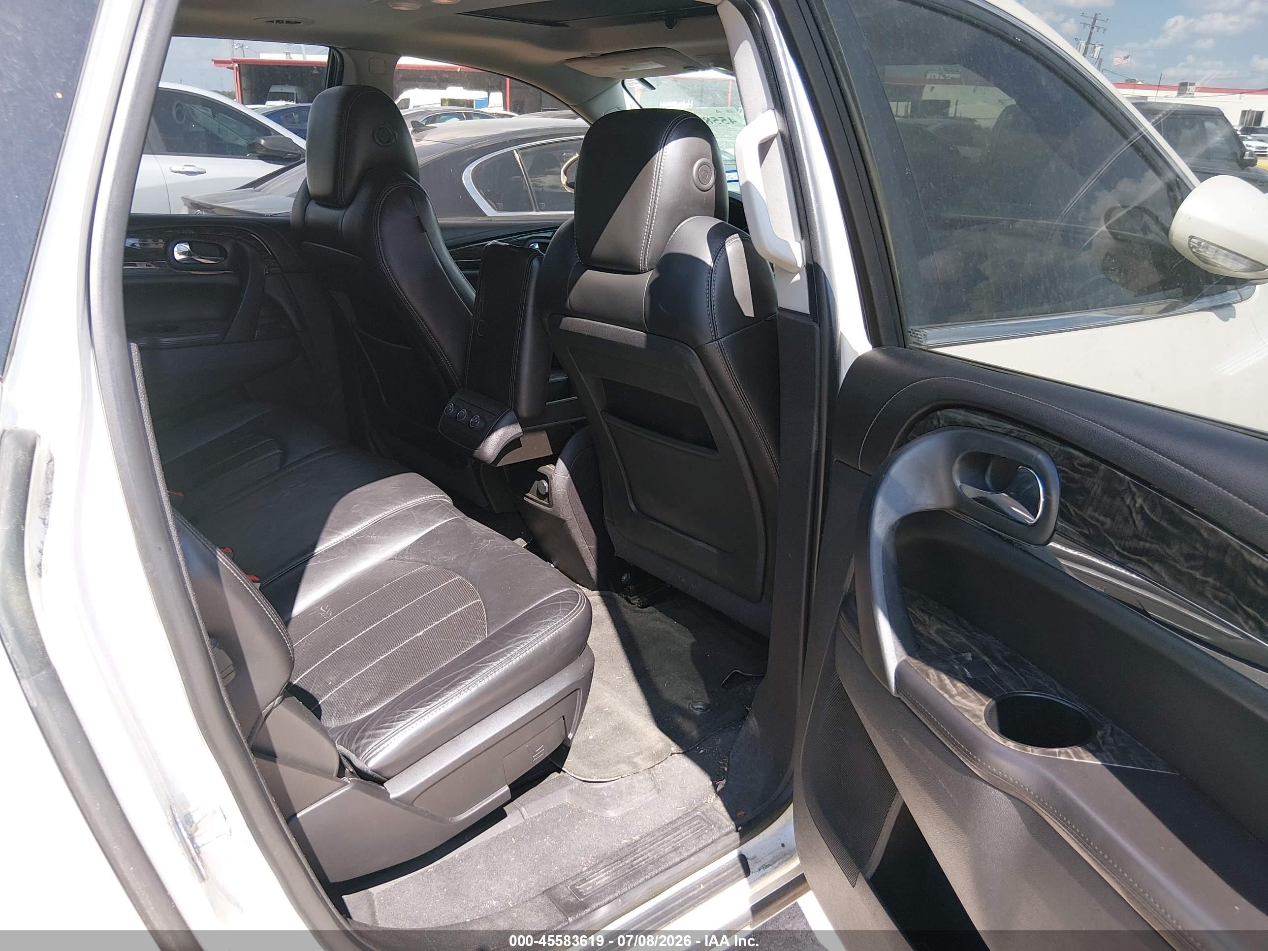 2013 Buick Enclave Leather White vin: 5GAKRCKD4DJ125309