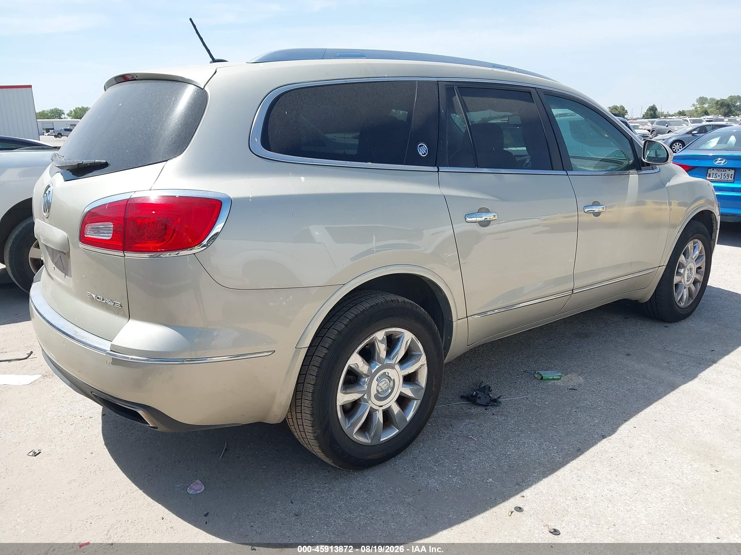 2013 Buick Enclave Leather Gold vin: 5GAKRCKD4DJ237401