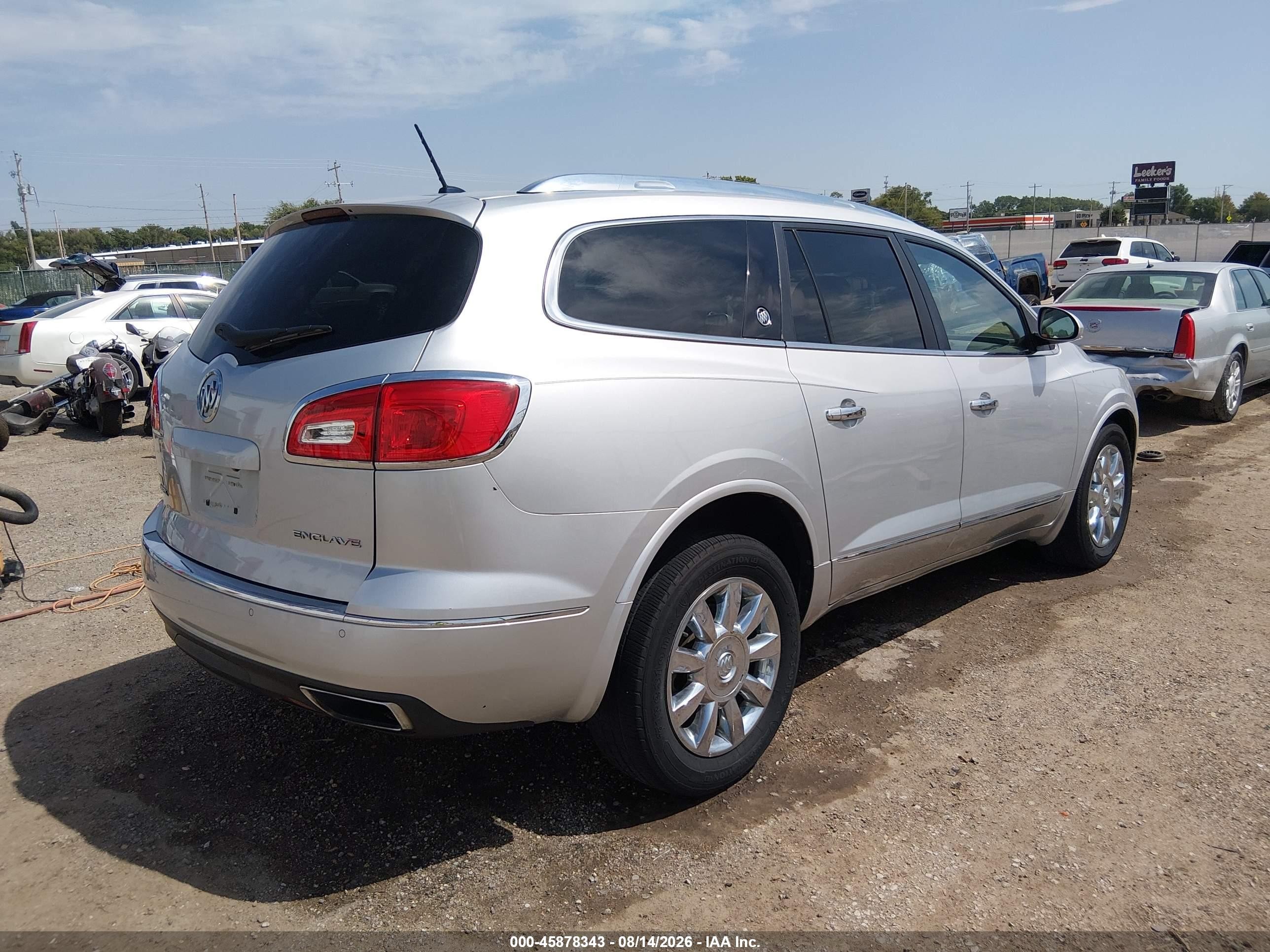 2014 Buick Enclave Premium Silver vin: 5GAKRCKD4EJ105014