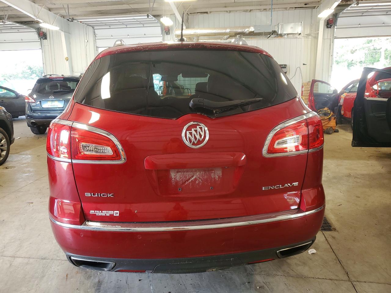 2014 Buick Enclave Red vin: 5GAKRCKD4EJ138241