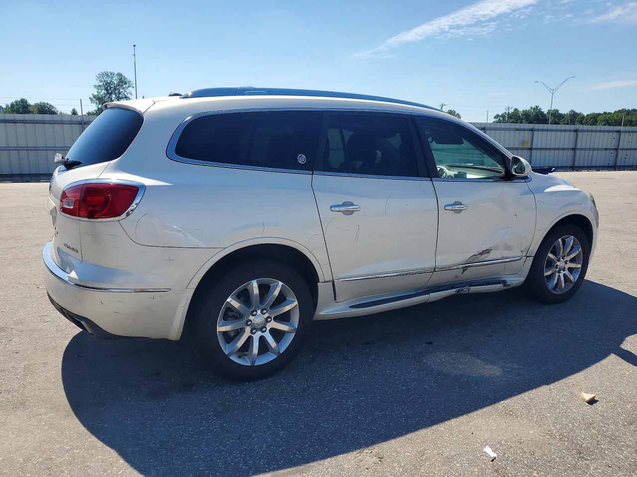 2014 Buick Enclave White vin: 5GAKRCKD4EJ175564