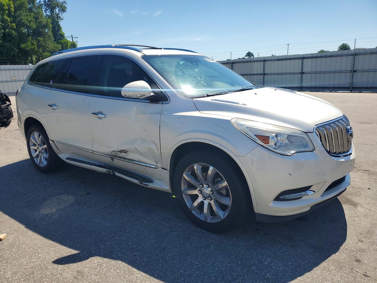 2014 Buick Enclave White vin: 5GAKRCKD4EJ175564